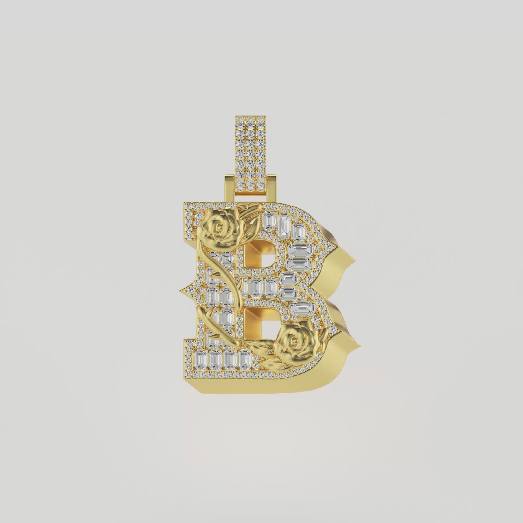 Custom Rose Font Pendant-30mm