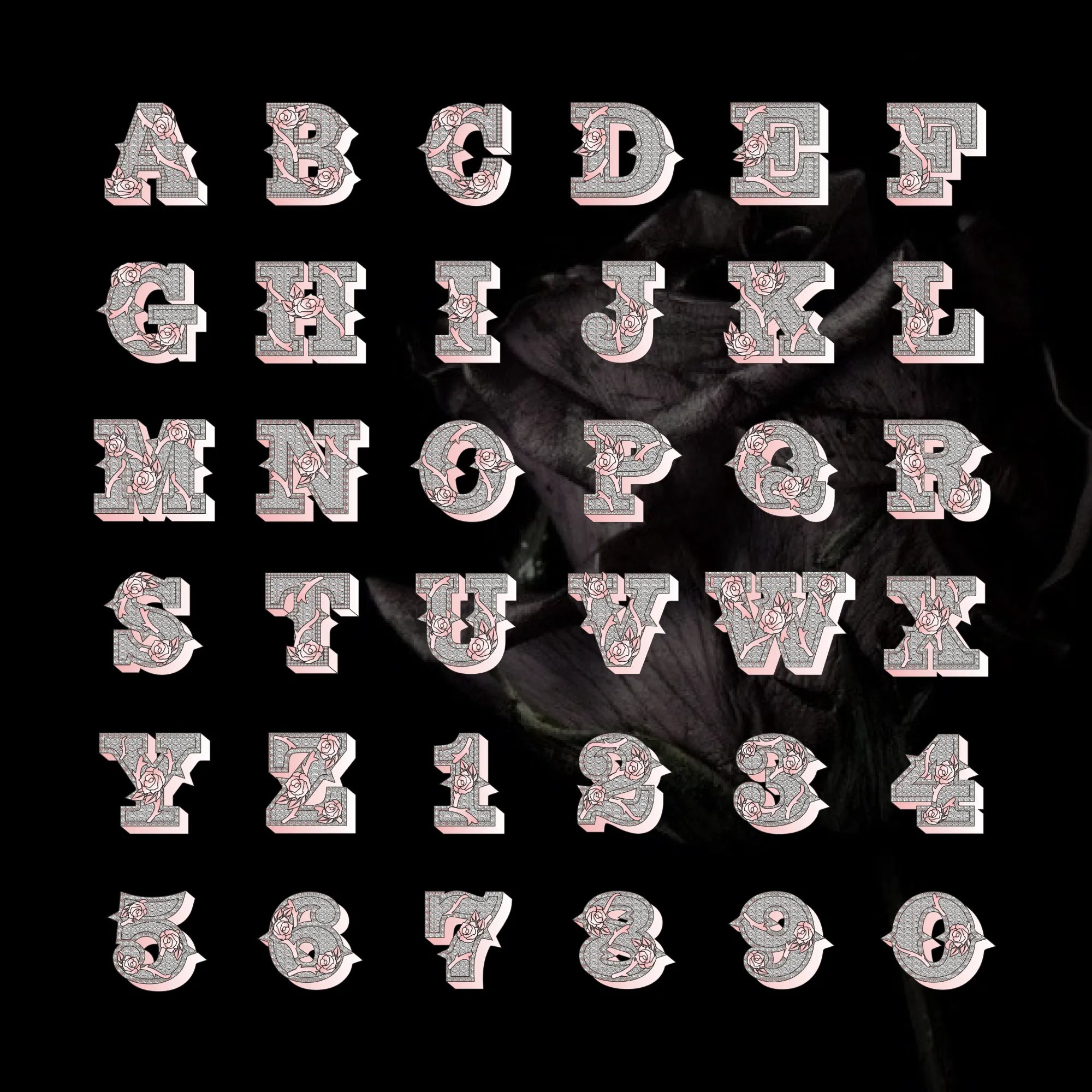 Custom Rose Script Layered Valentine’s Set