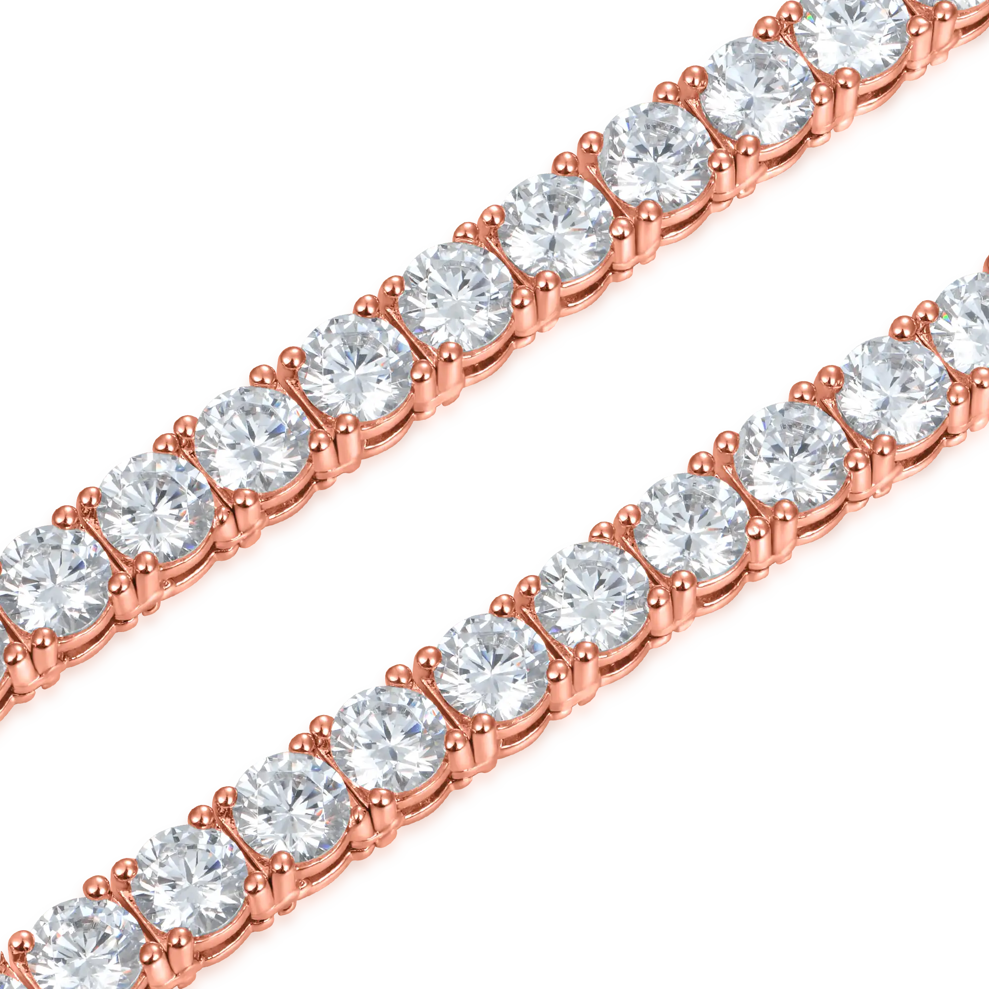 5mm Brass Iced Tennis Chain