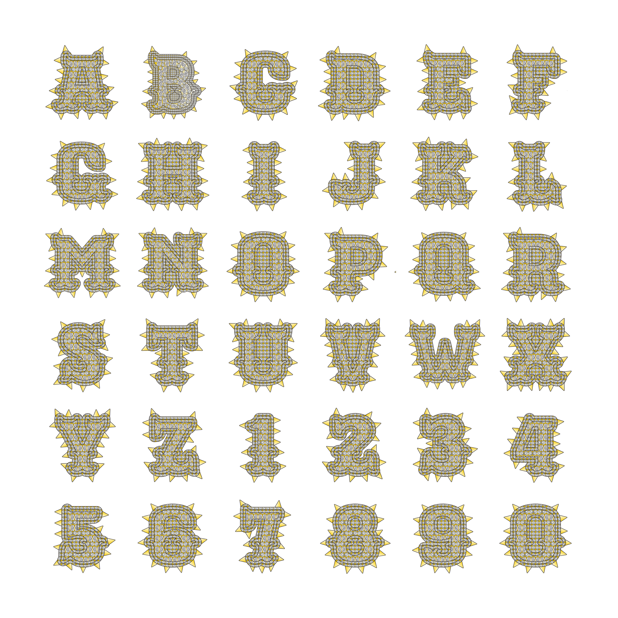 Custom Willow Nail Font Pendant