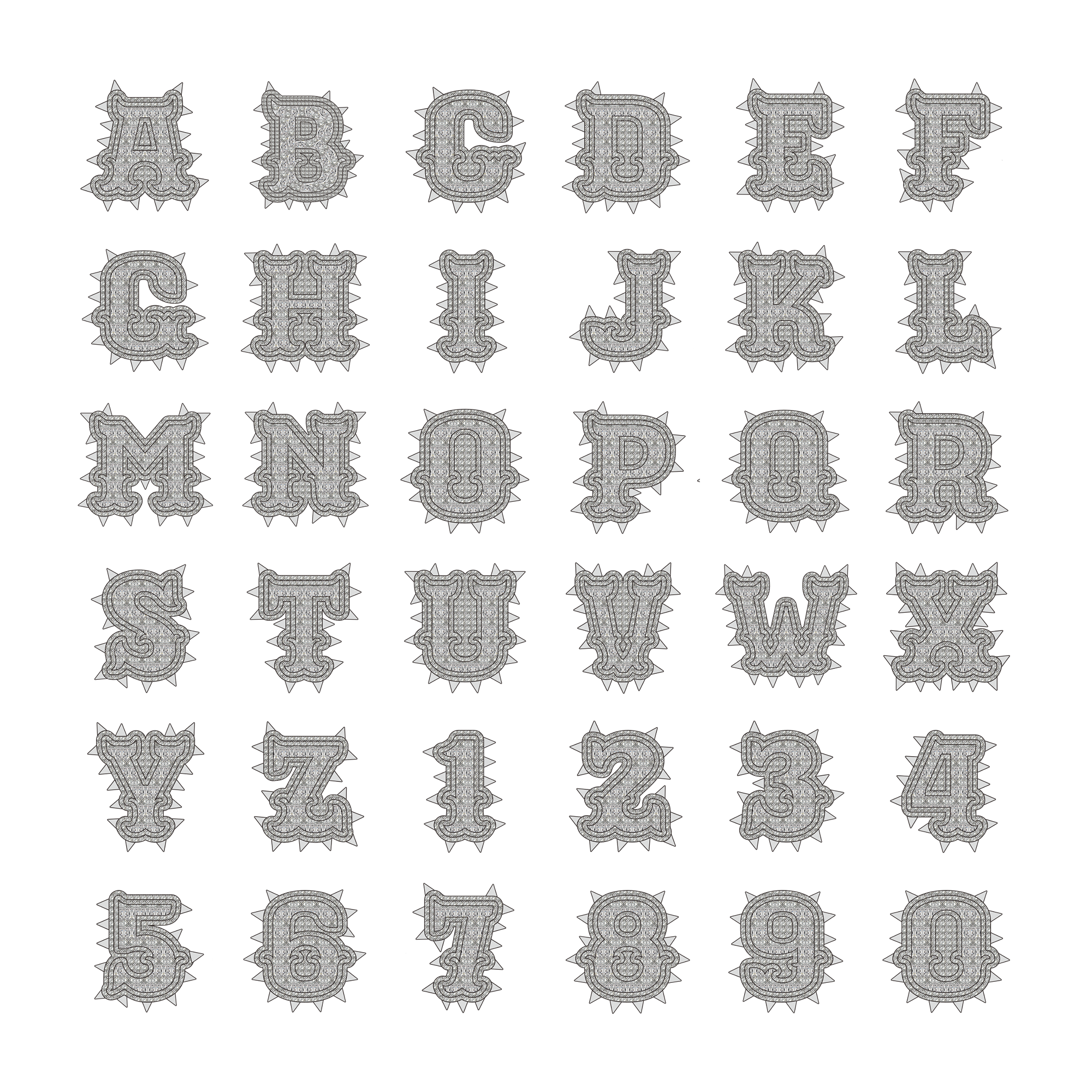 Custom Willow Nail Font Pendant