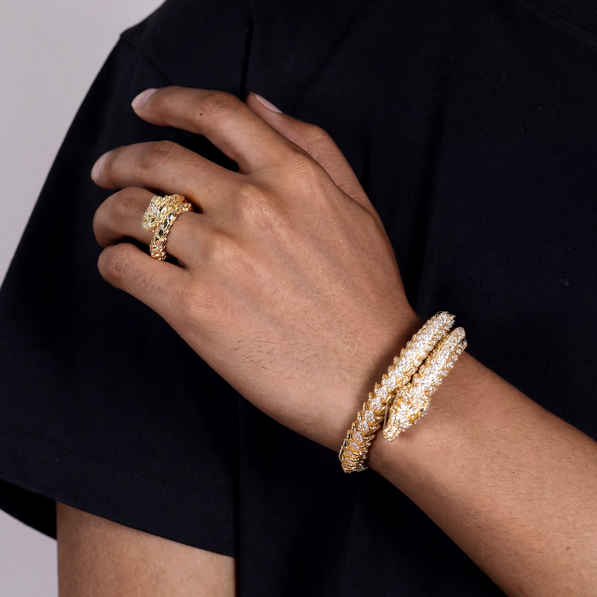 WONG Ⅱ Dragon Ridge Hand Bracelet & Ring Set