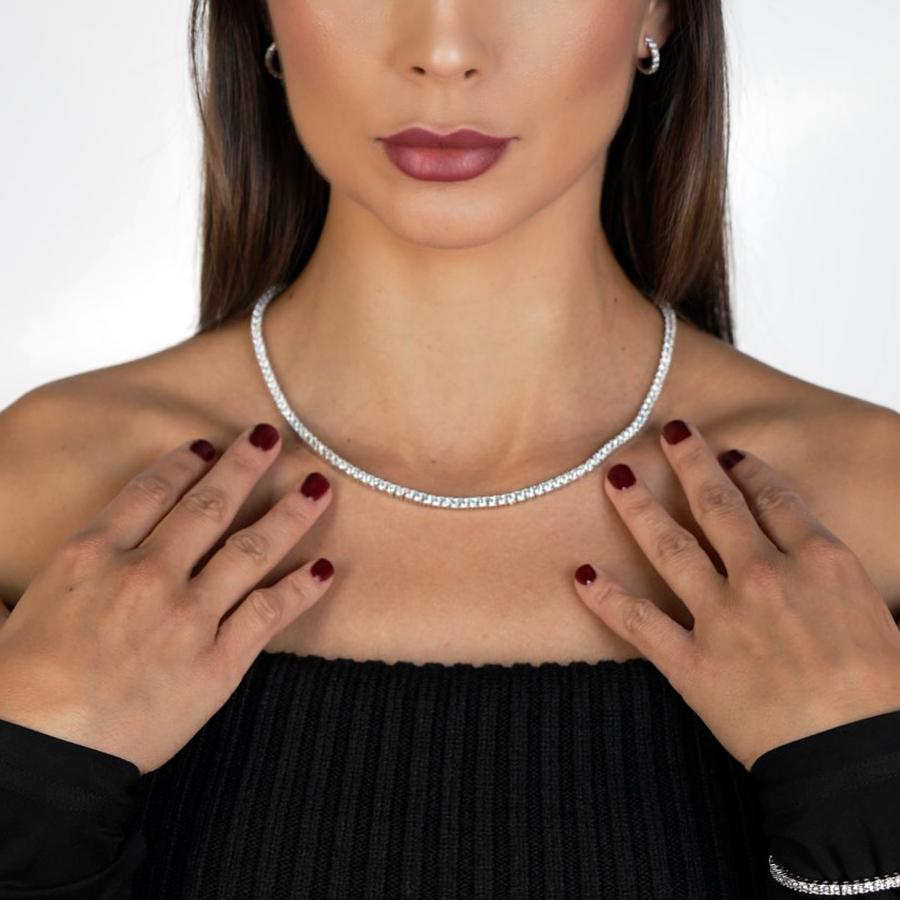 Women's Iced Tennis Chain - 3mm