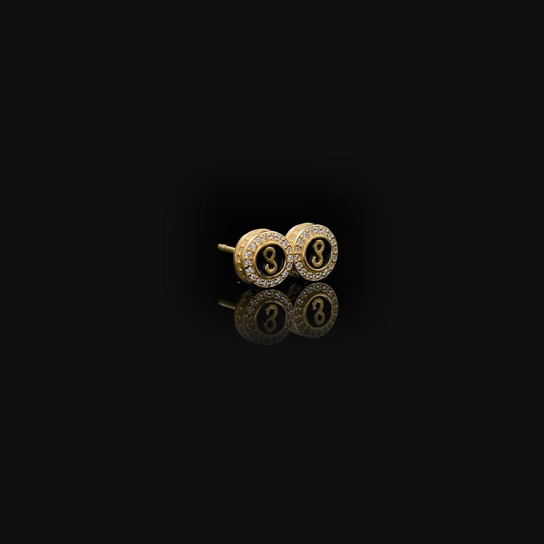 Infinity Stud Earrings - Pair