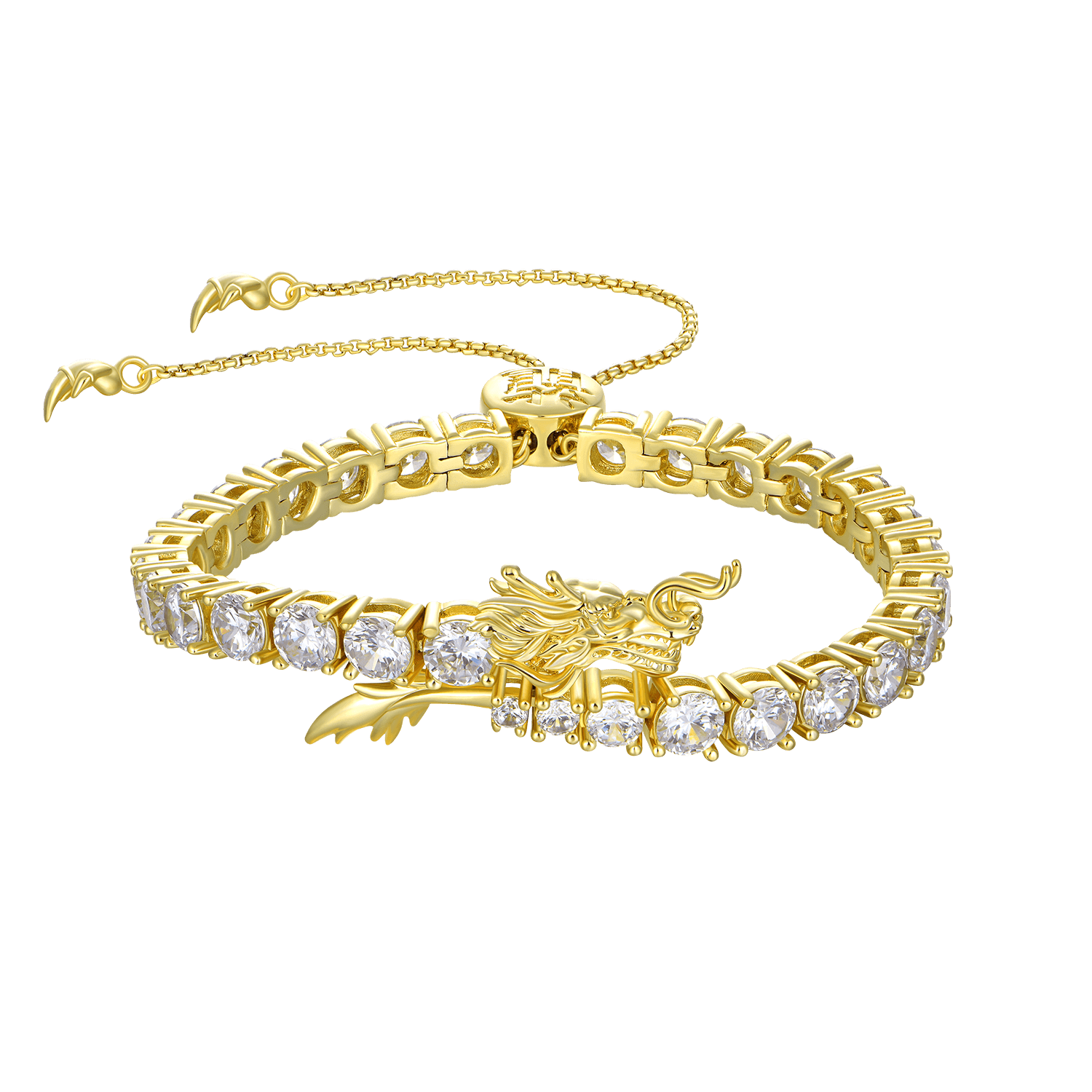 WONG Adjustable Dragon Tennis Bracelet 5mm – APORRO