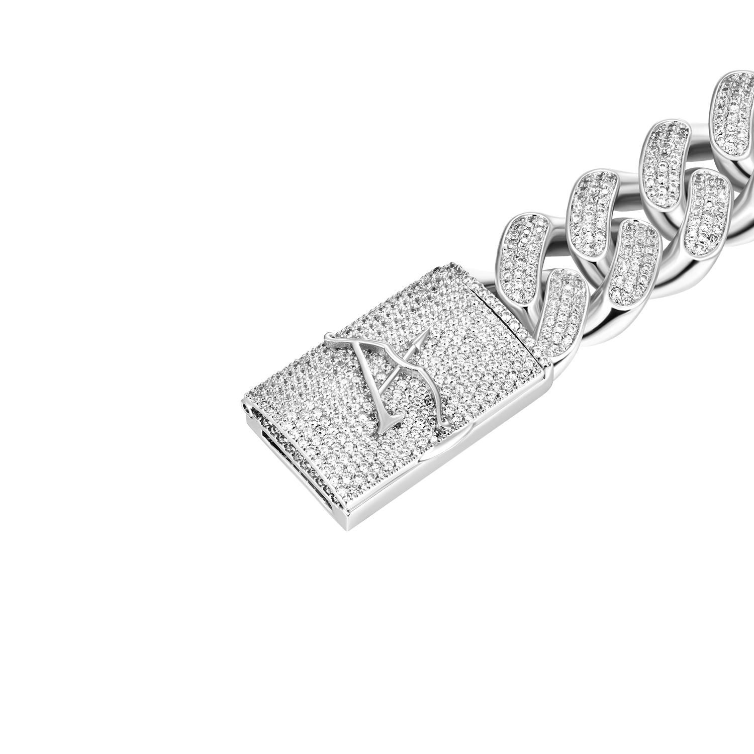 Aporro A® Box Clasp Cuban Link Bracelet - 19mm