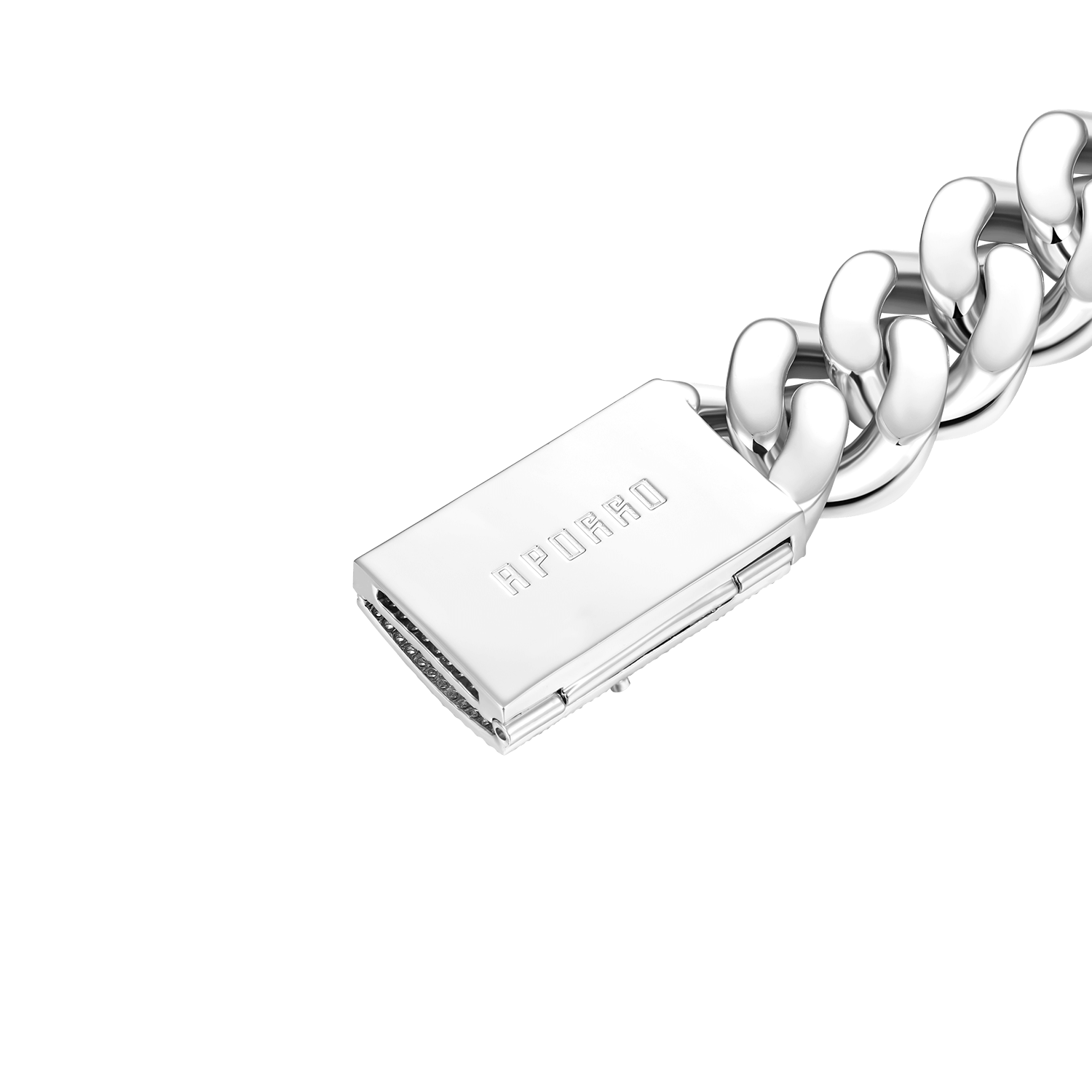 Aporro A® Box Clasp Cuban Link Bracelet - 19mm