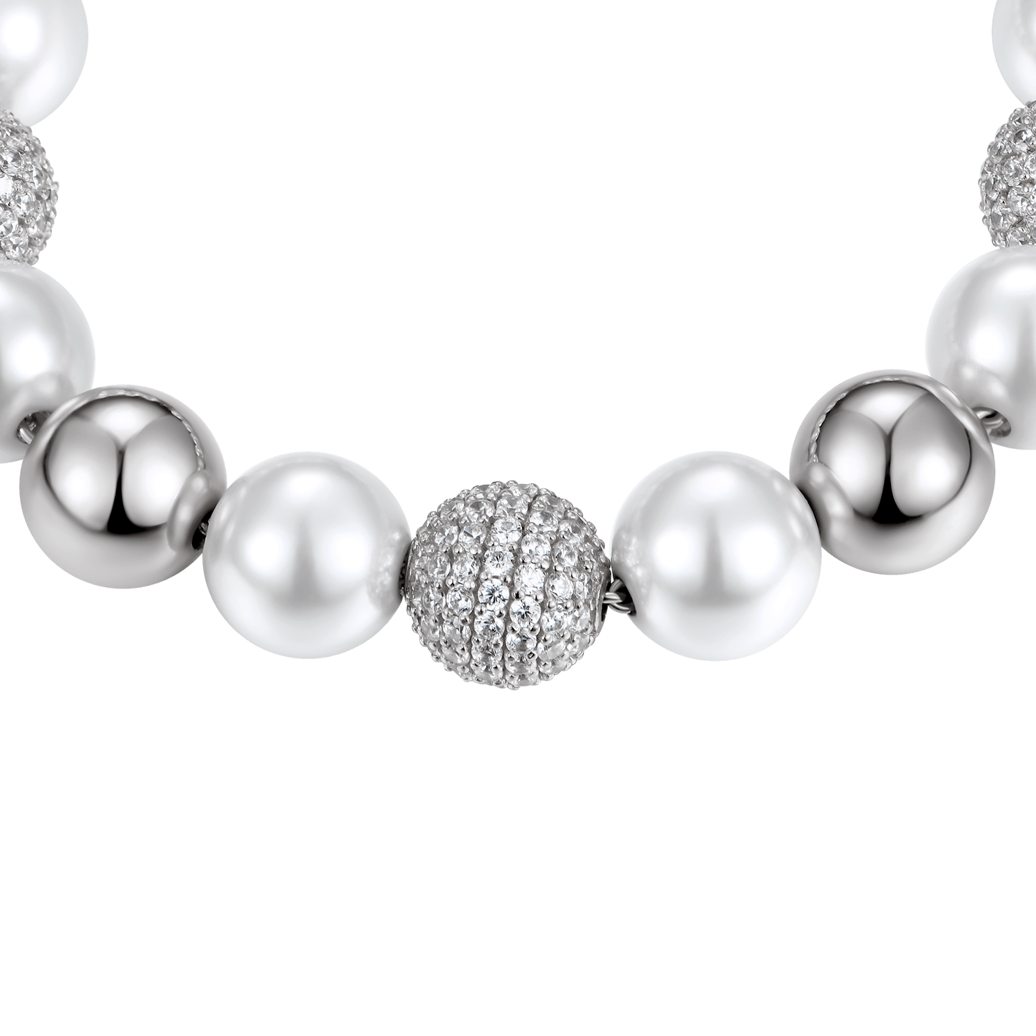 WONG Dragon Pearl and Bead Adjustable Bracelet - 8mm