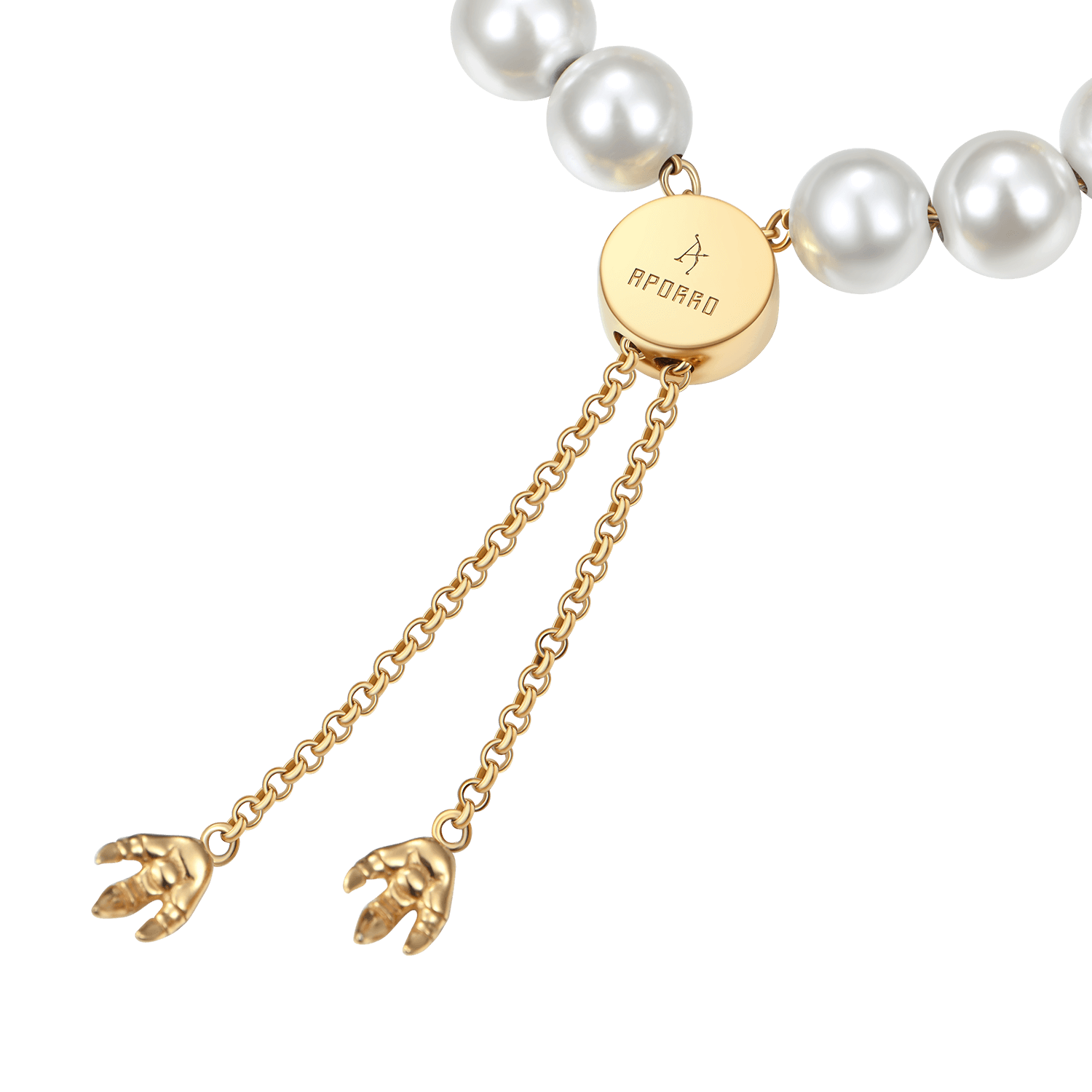 WONG Dragon Pearl and Bead Adjustable Bracelet - 8mm
