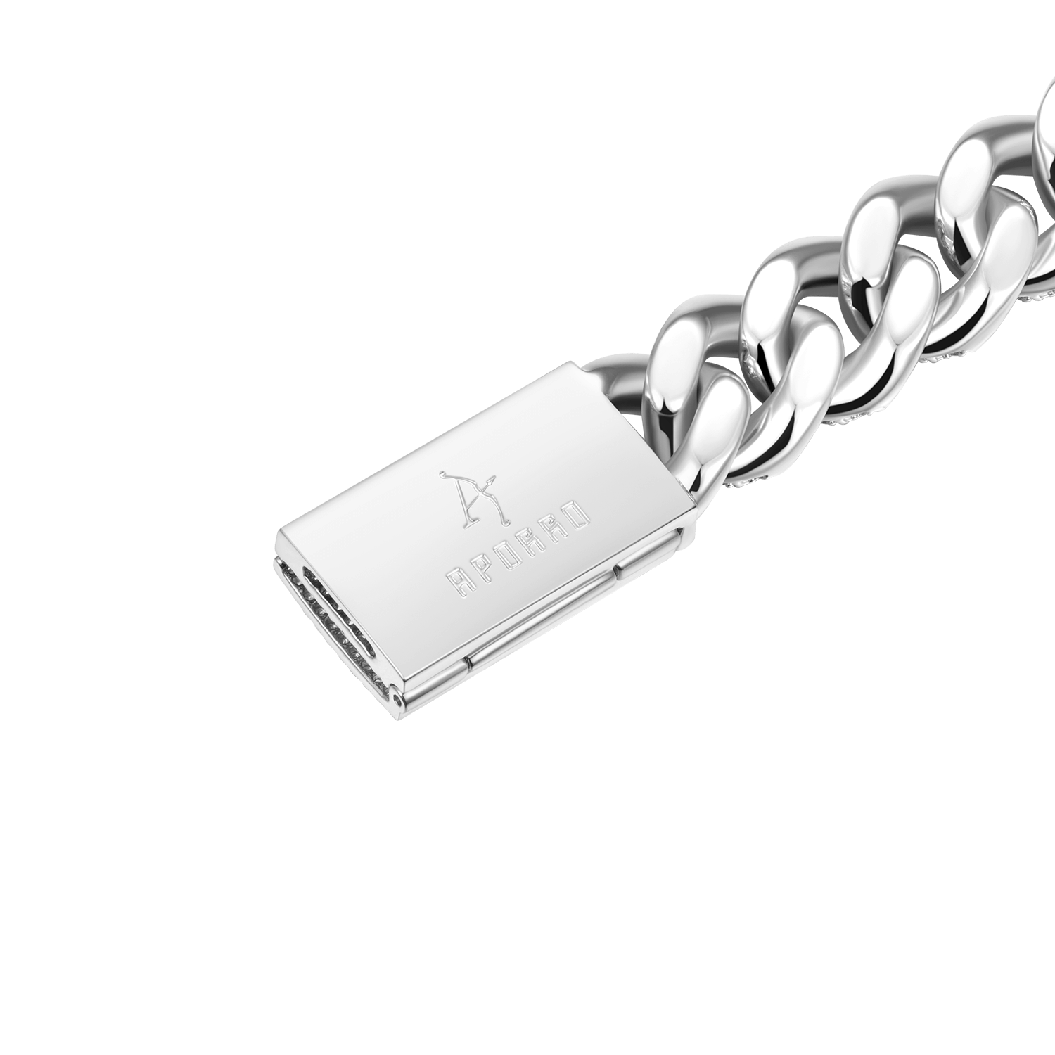 WONG Dragon Box Clasp Cuban Bracelet - 15mm