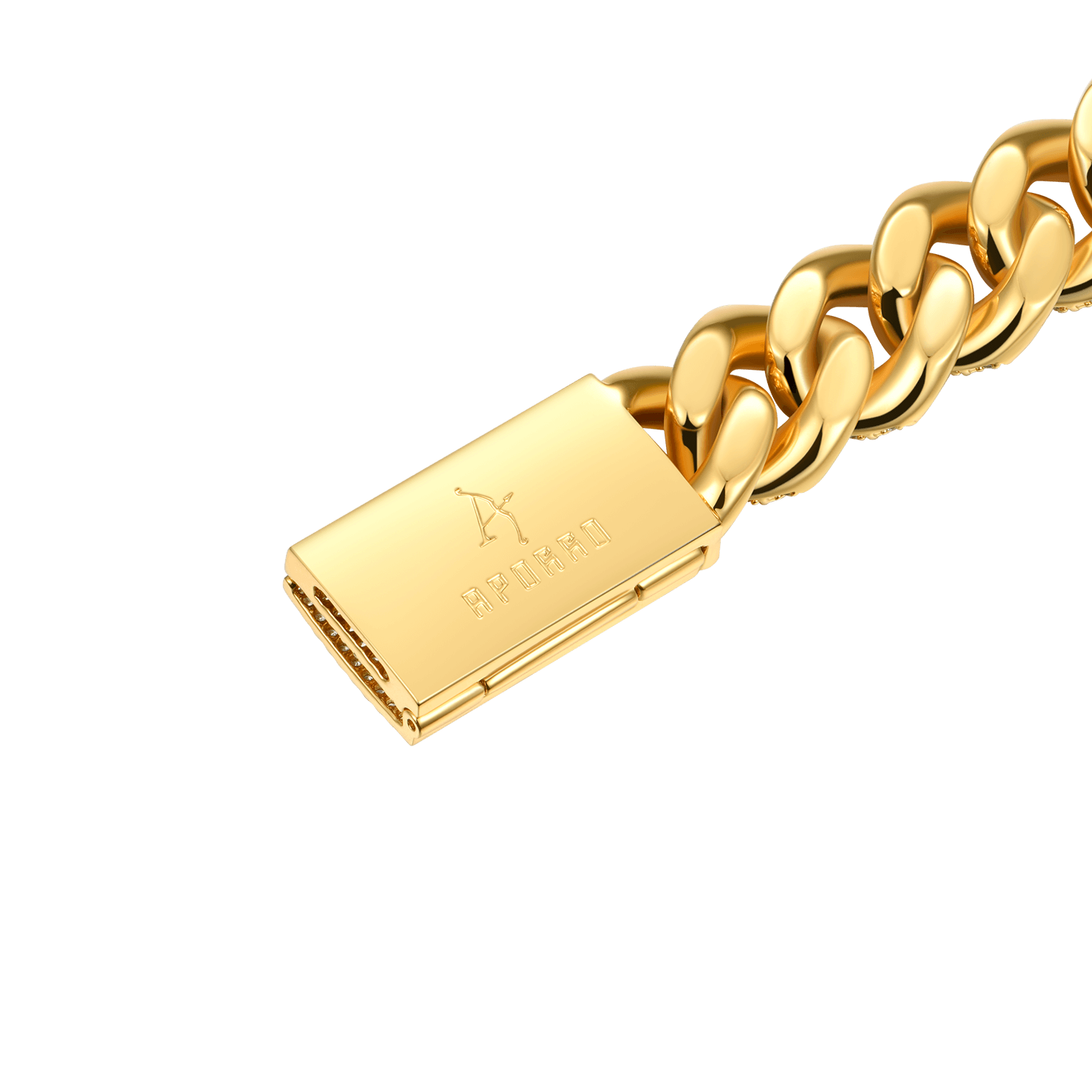 WONG Dragon Box Clasp Cuban Bracelet - 15mm