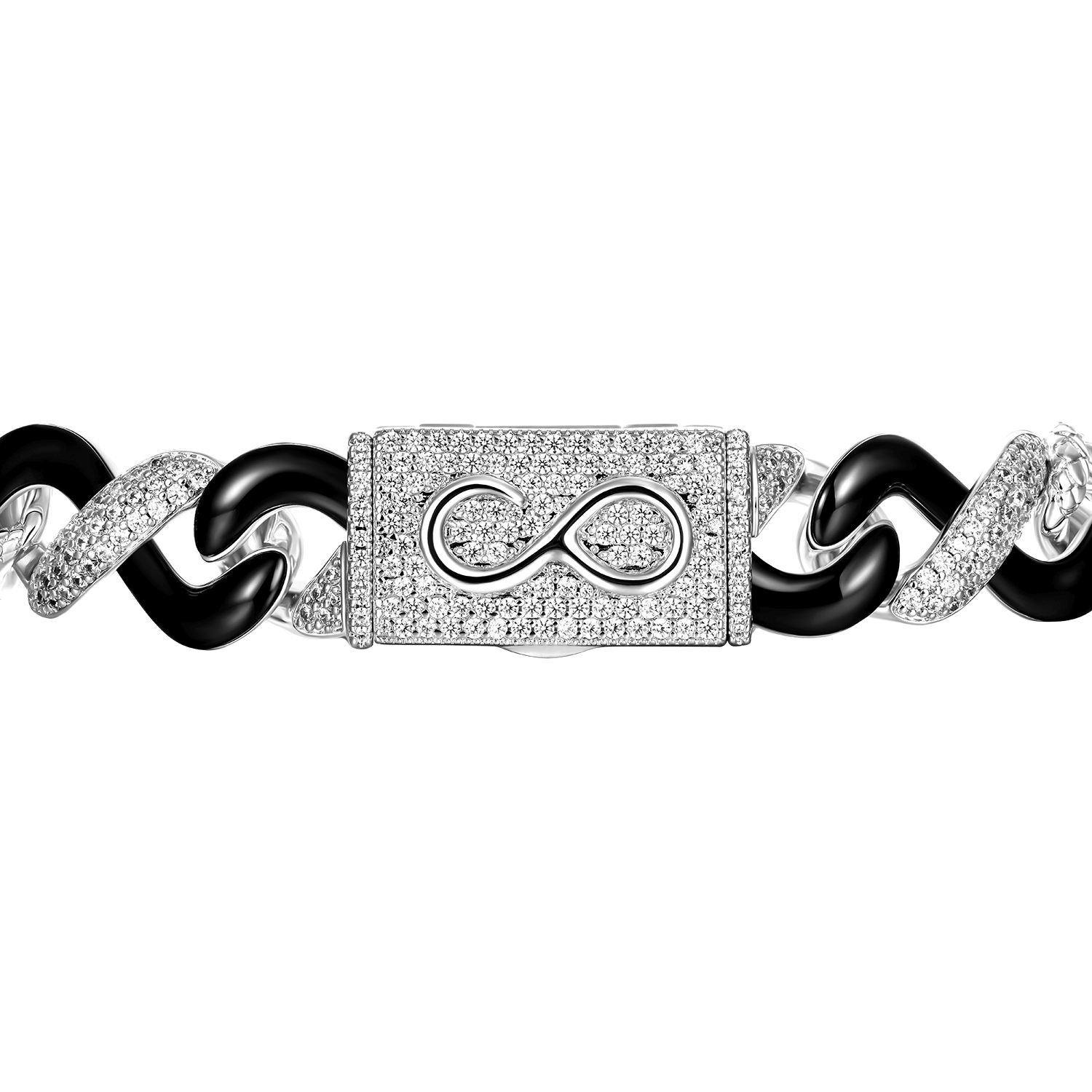Infinity Two-tone Snake Shape Bracelet - 12mm