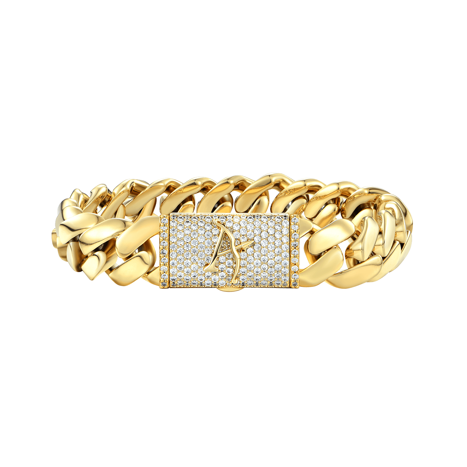 Solid Miami Cuban Bracelet - 12mm