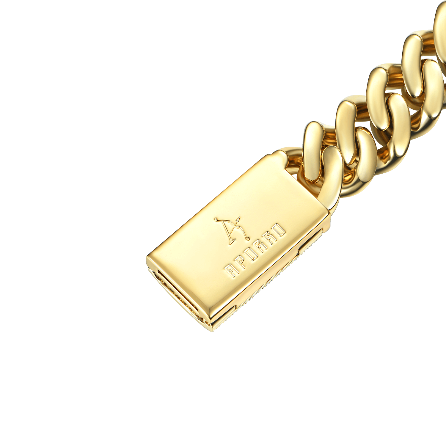 Solid Miami Cuban Bracelet - 12mm