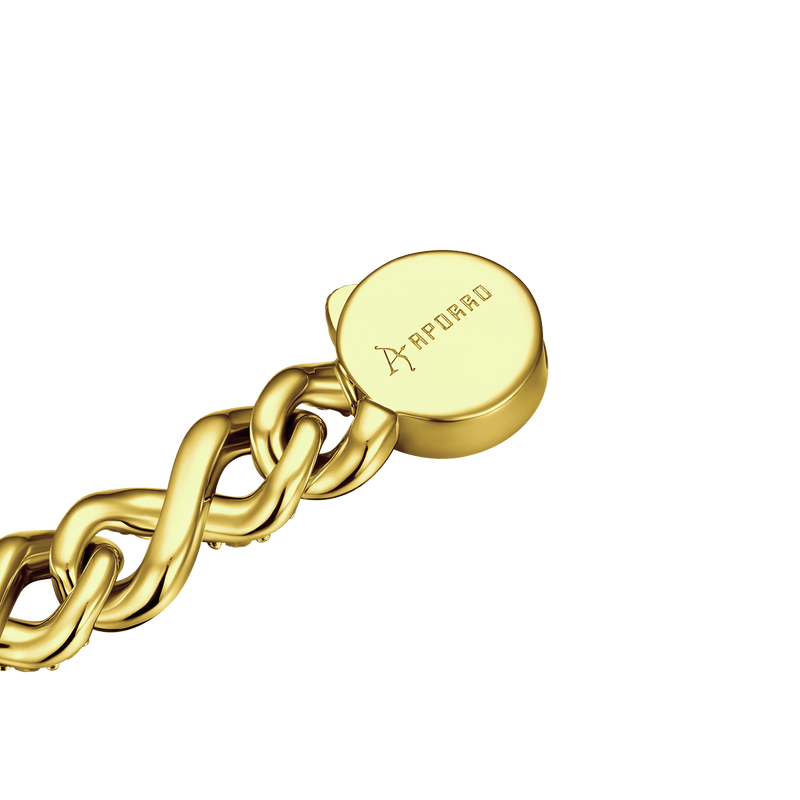 Infinity 8mm Two-tone Snake Shape Bracelet - Mens Infinity Link Bracelet - APORRO