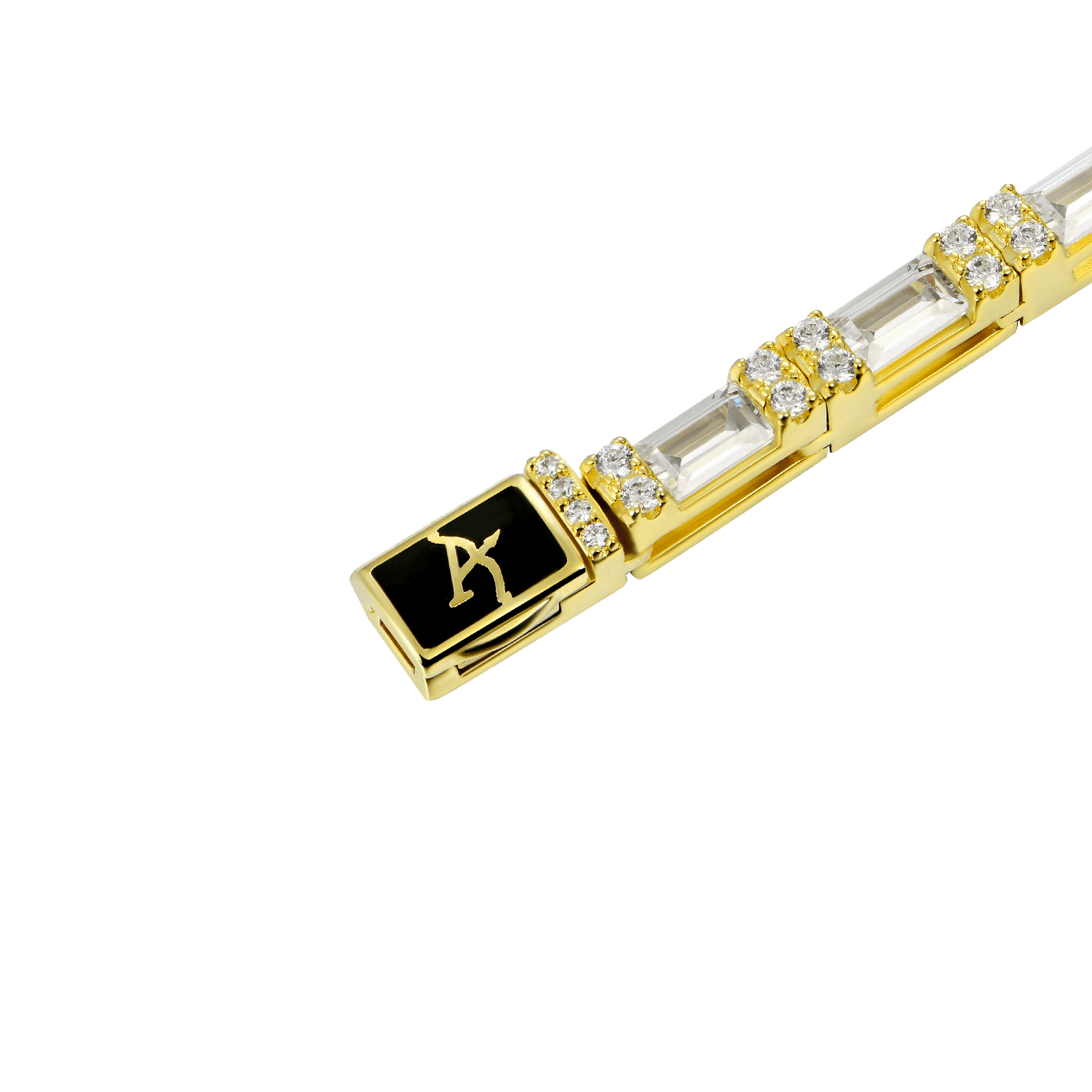 Baguette and Round Cut Tennis Bracelet - 3mm