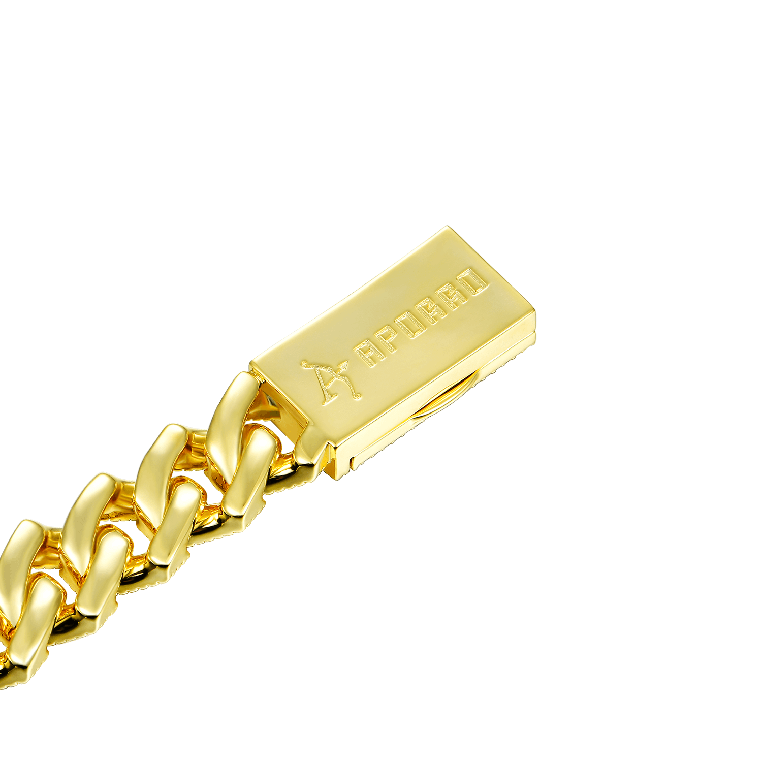 Halo Round Cut Prong Cuban Link Bracelet - 12mm