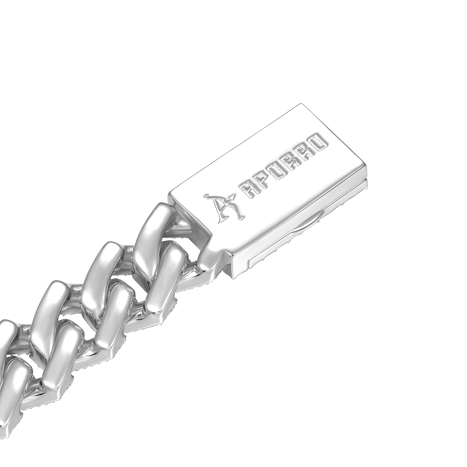 Halo Emerald Cut Prong Cuban Link Bracelet