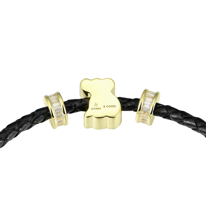 APORRO X COOGI Koala Adjustable Leather Bracelet - 3mm - APORRO
