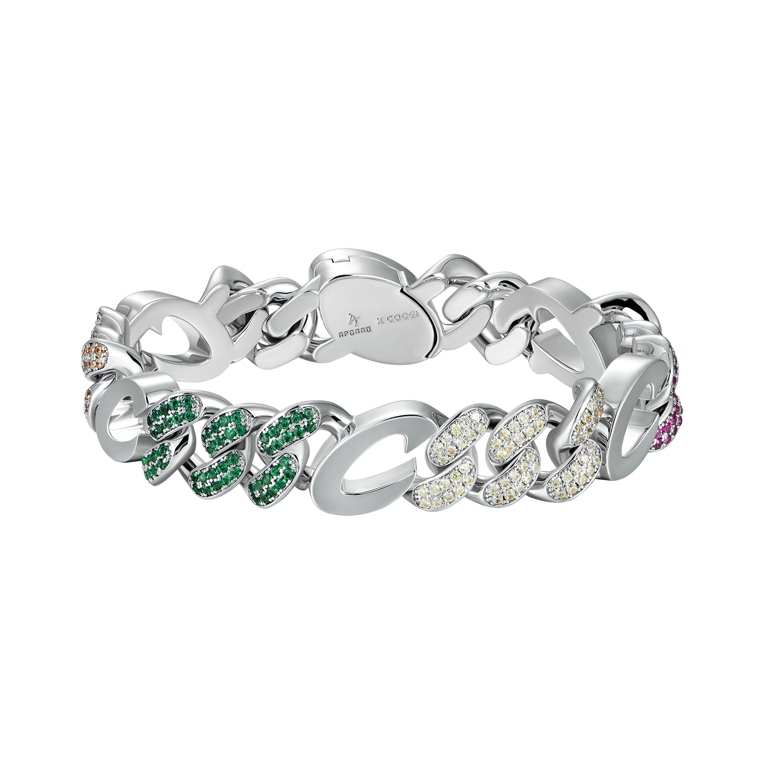 APORRO X COOGI Multicolor Cuban Bracelet - 12mm