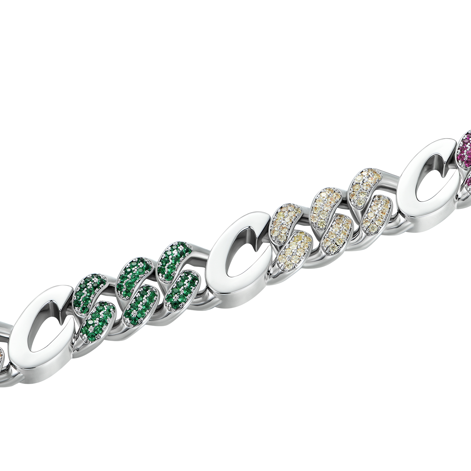 APORRO X COOGI Multicolor Cuban Bracelet - 12mm