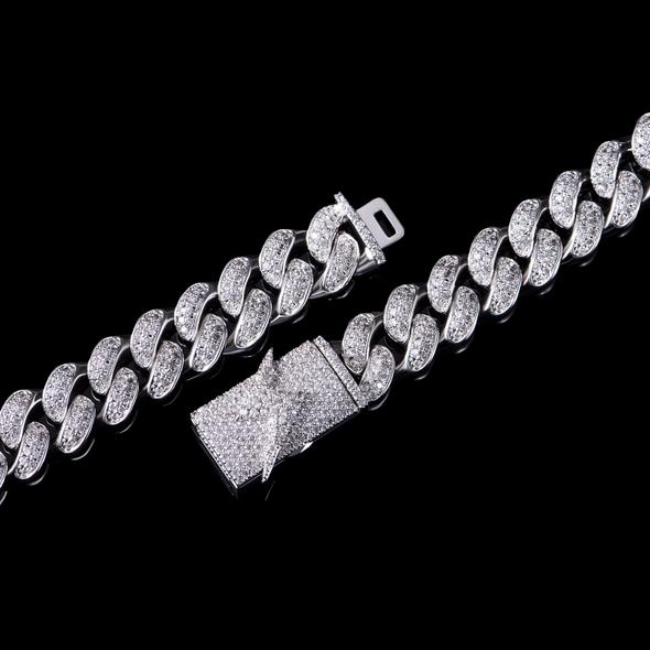 12mm Aporro New Box Clasp Cuban Link Chain