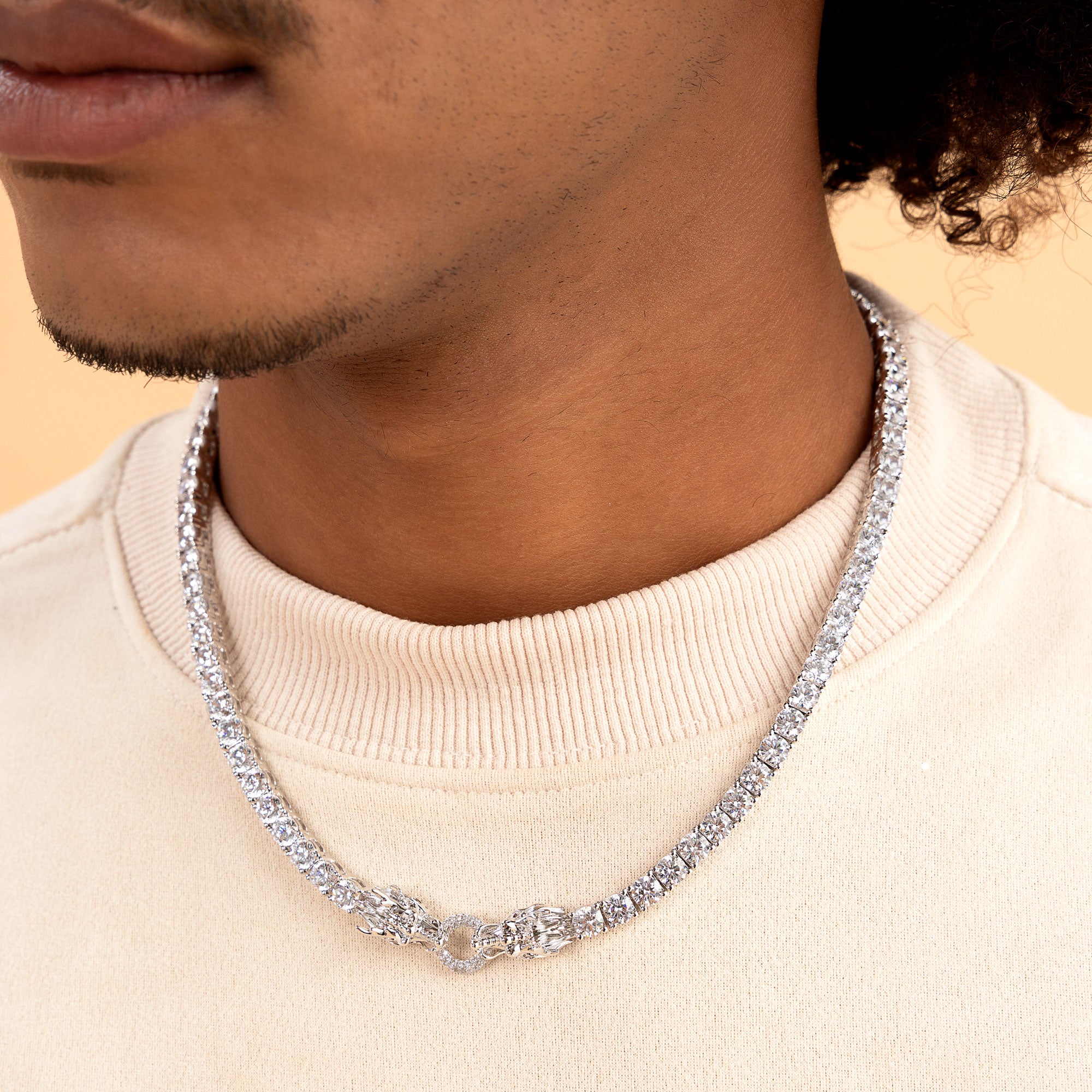 WONG Adjustable Double Dragon Tennis Chain - 5mm