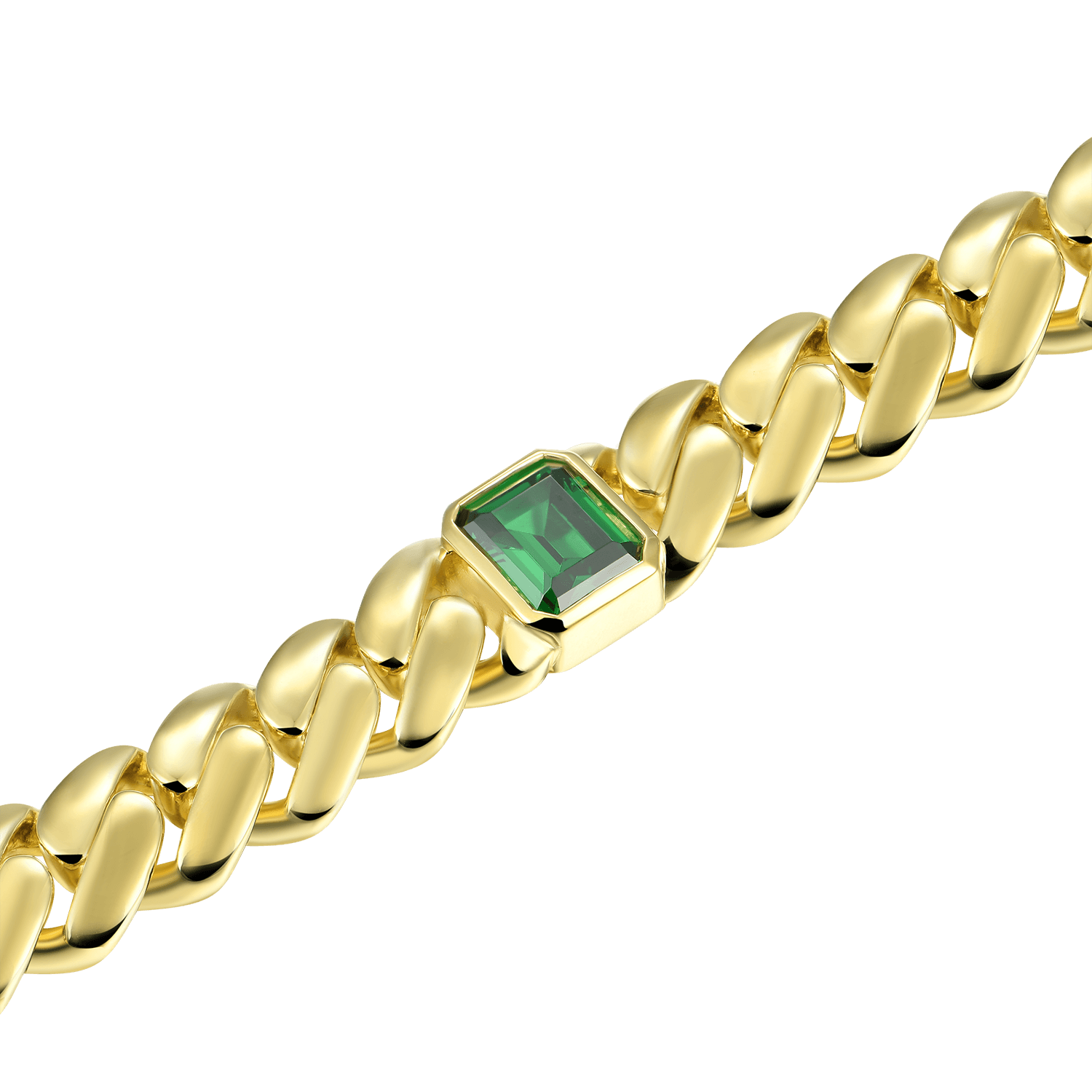 APORRO X GG Emerald Cuban Chain - 12mm