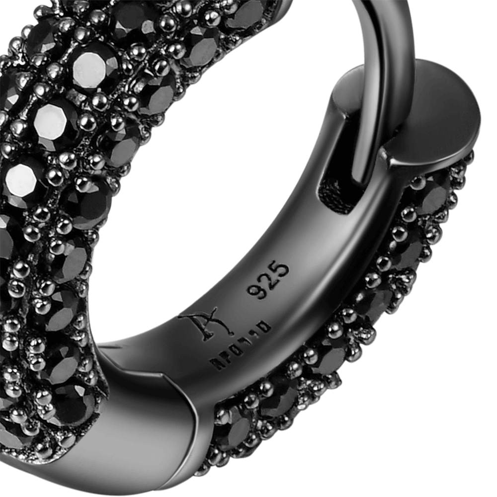 S925 Circle Hoop Earrings - Pair