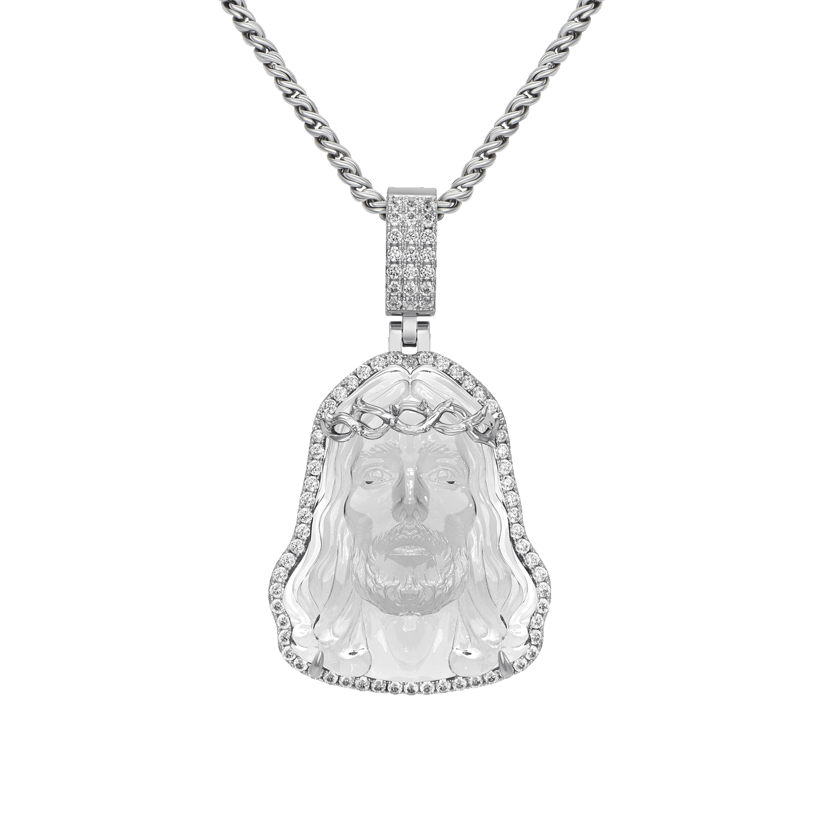 Arcenciel Gospel Transparent Jesus Pendant