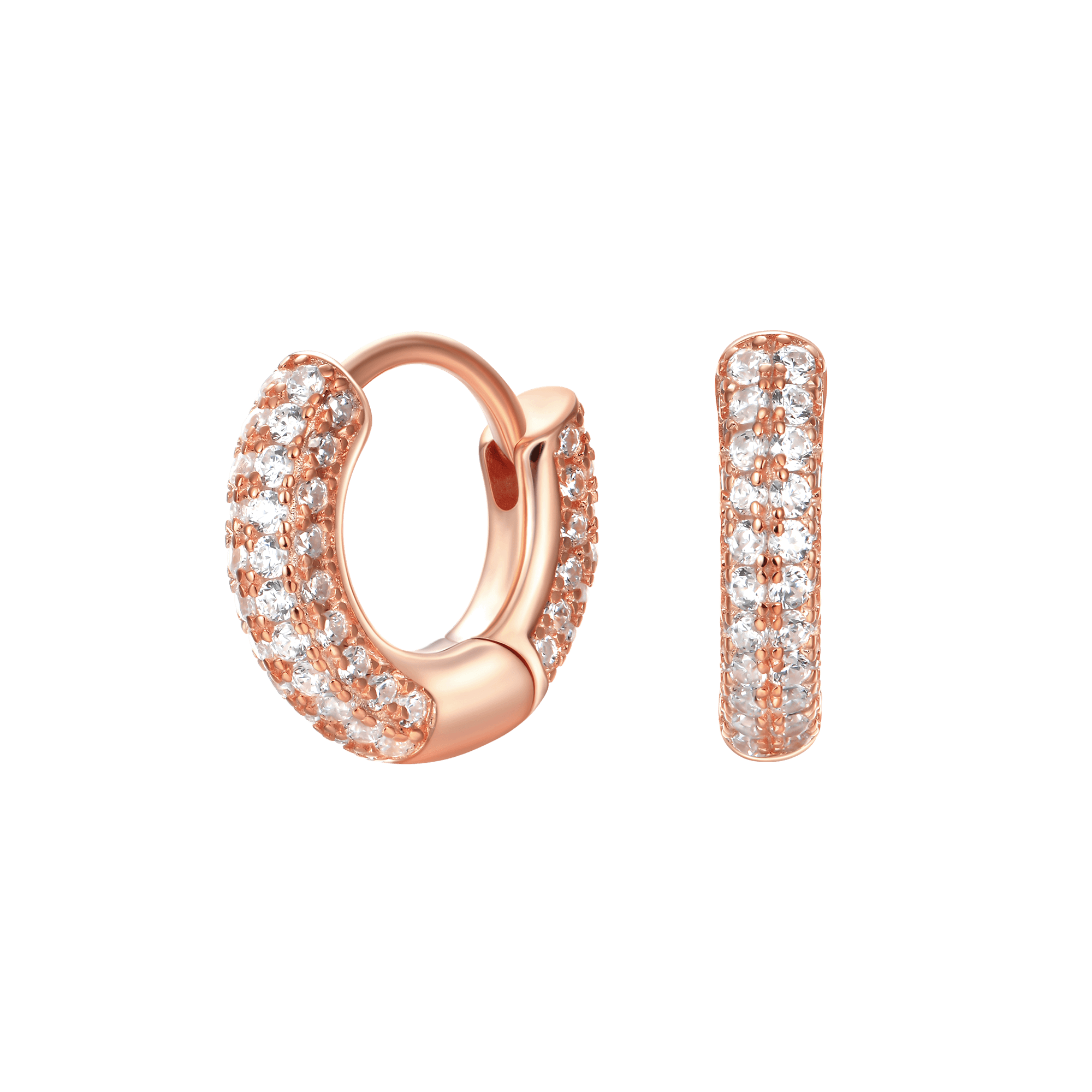 S925 Circle Hoop Earrings - Pair