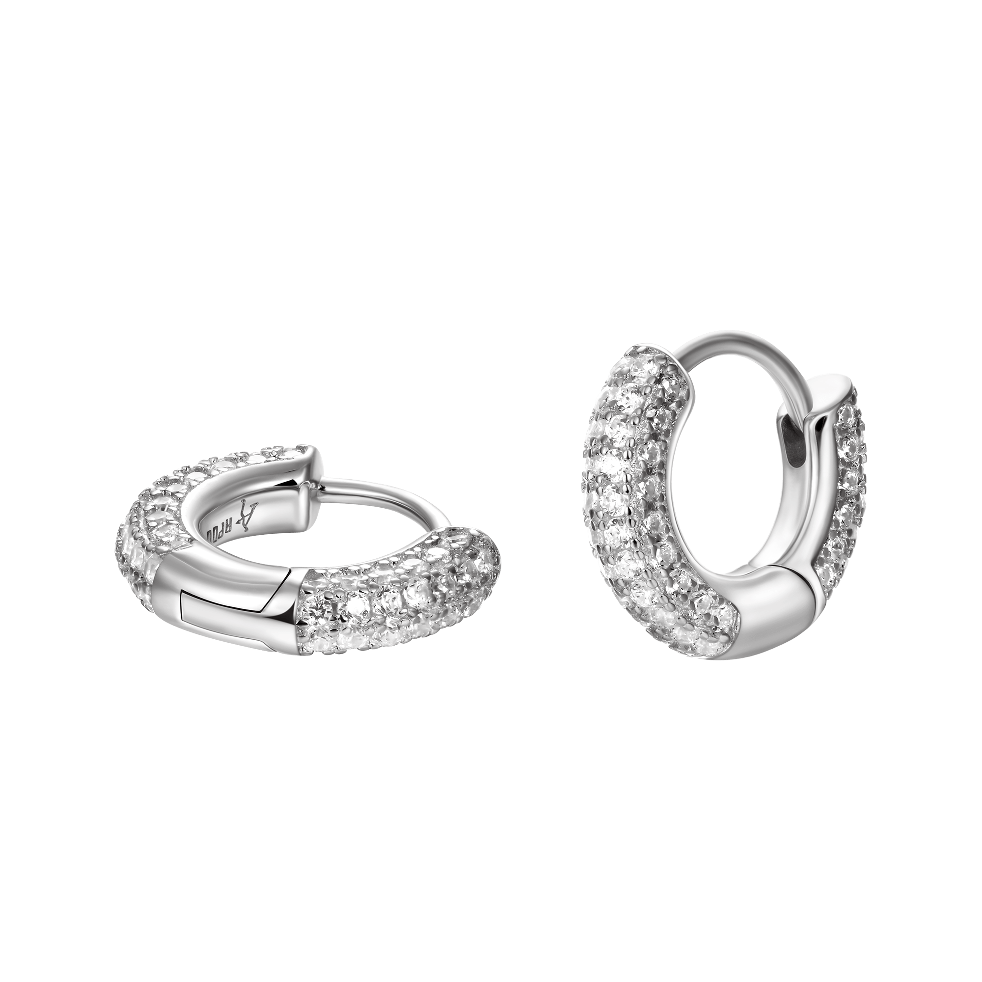 S925 Circle Hoop Earrings - Pair