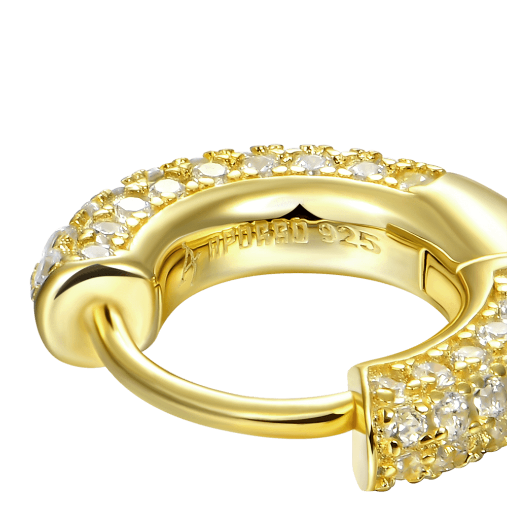 S925 Circle Hoop Earrings - Pair