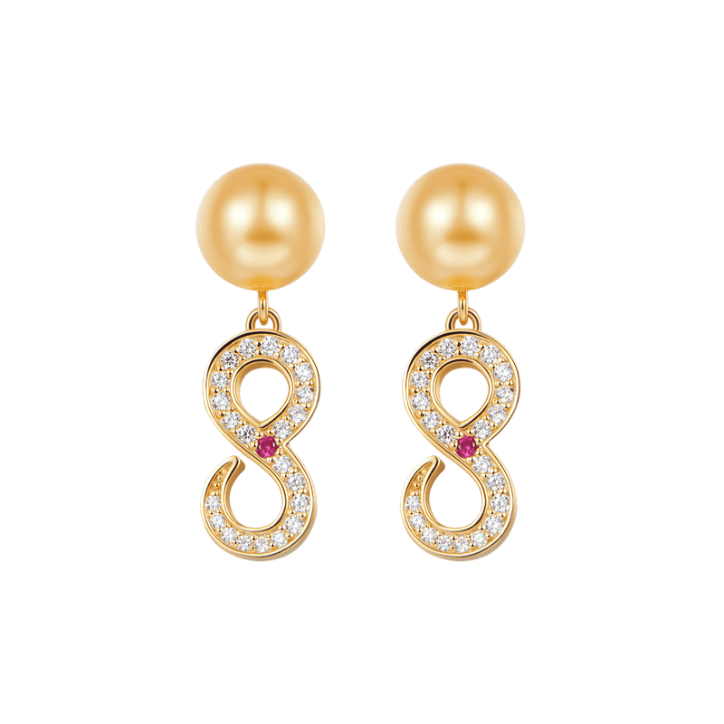 Infinity Pearl Drop Earring - Pearl Earrings for Daily Outfit - APORRO