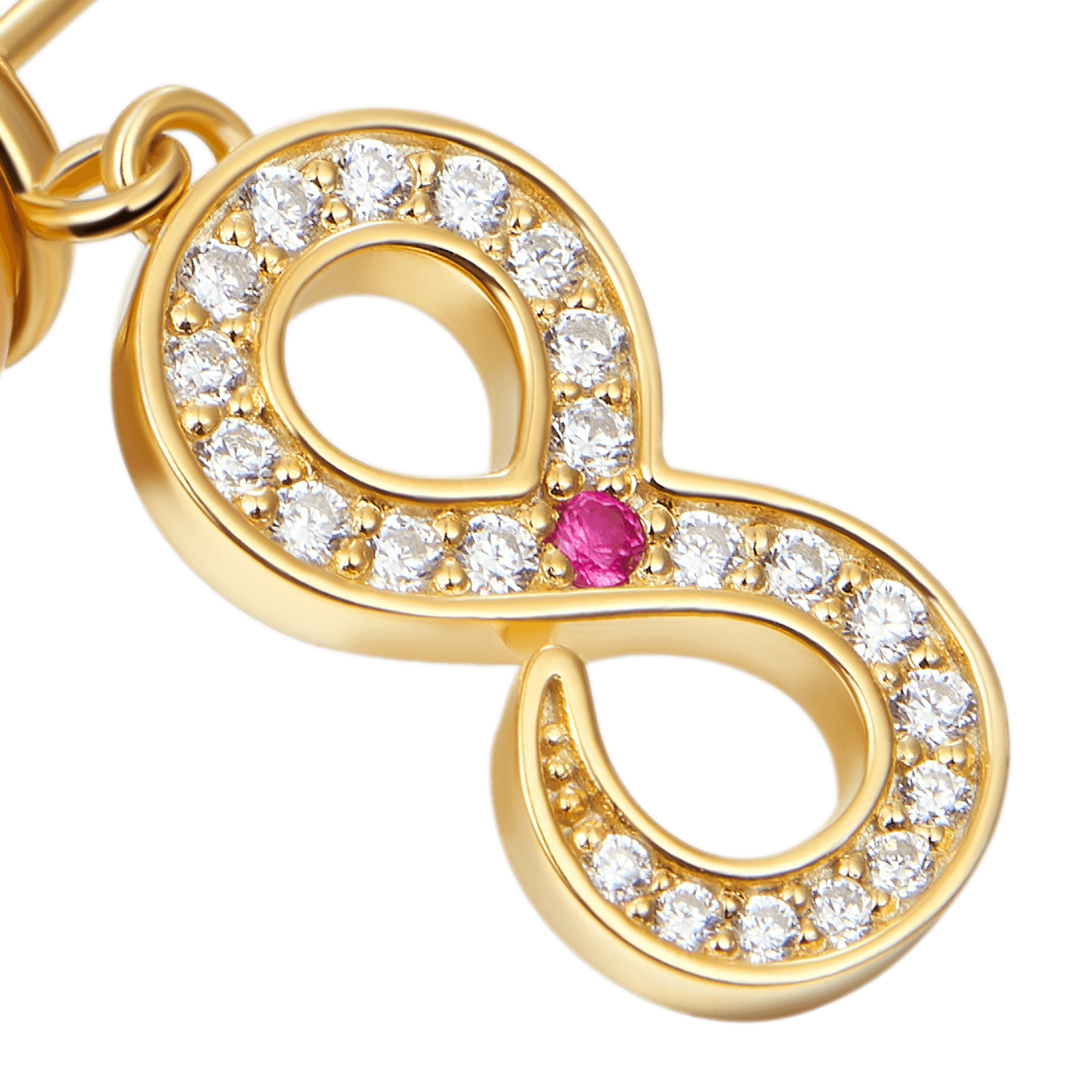 Infinity Pearl Drop Earring