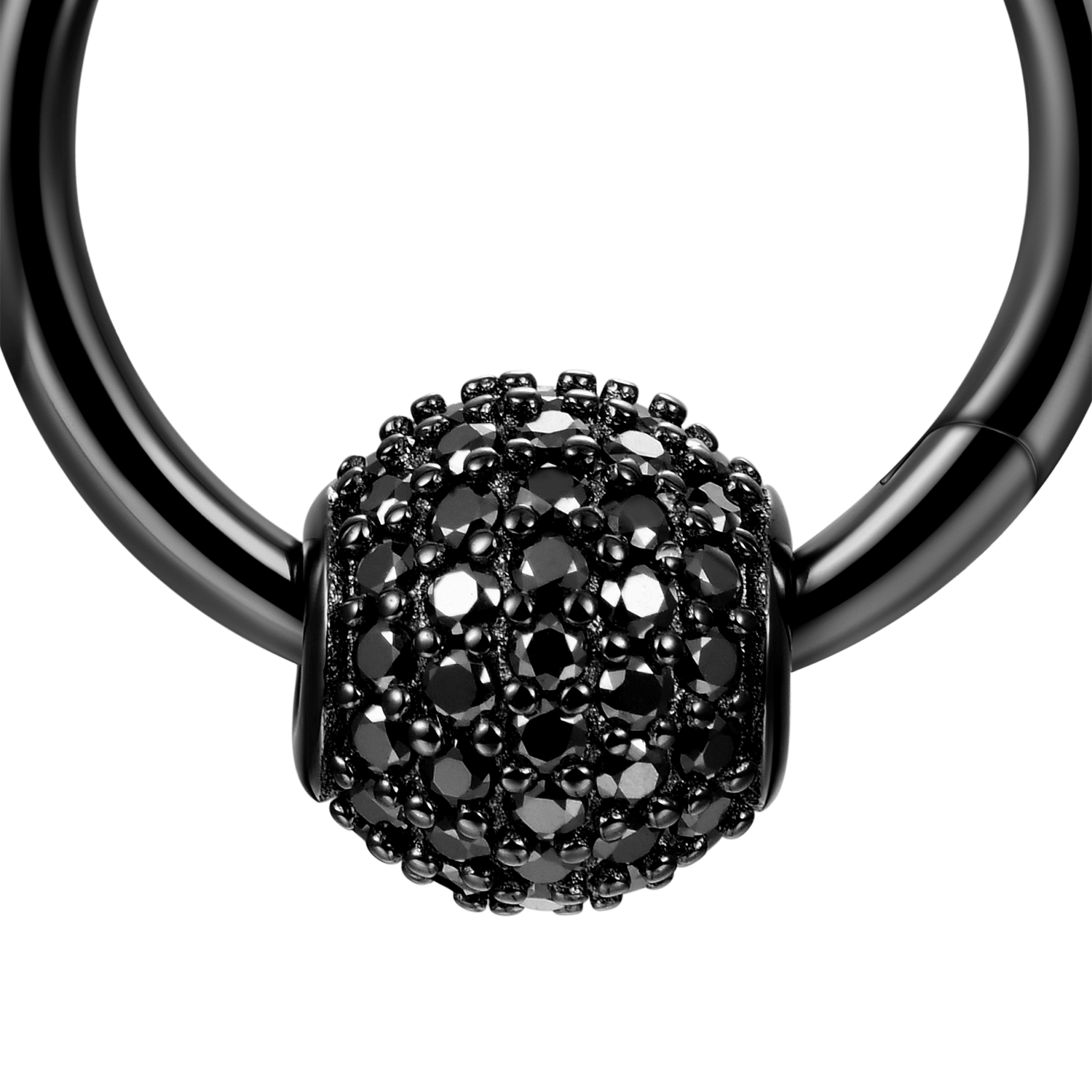 S925 Ball Hoop Earrings - Pair