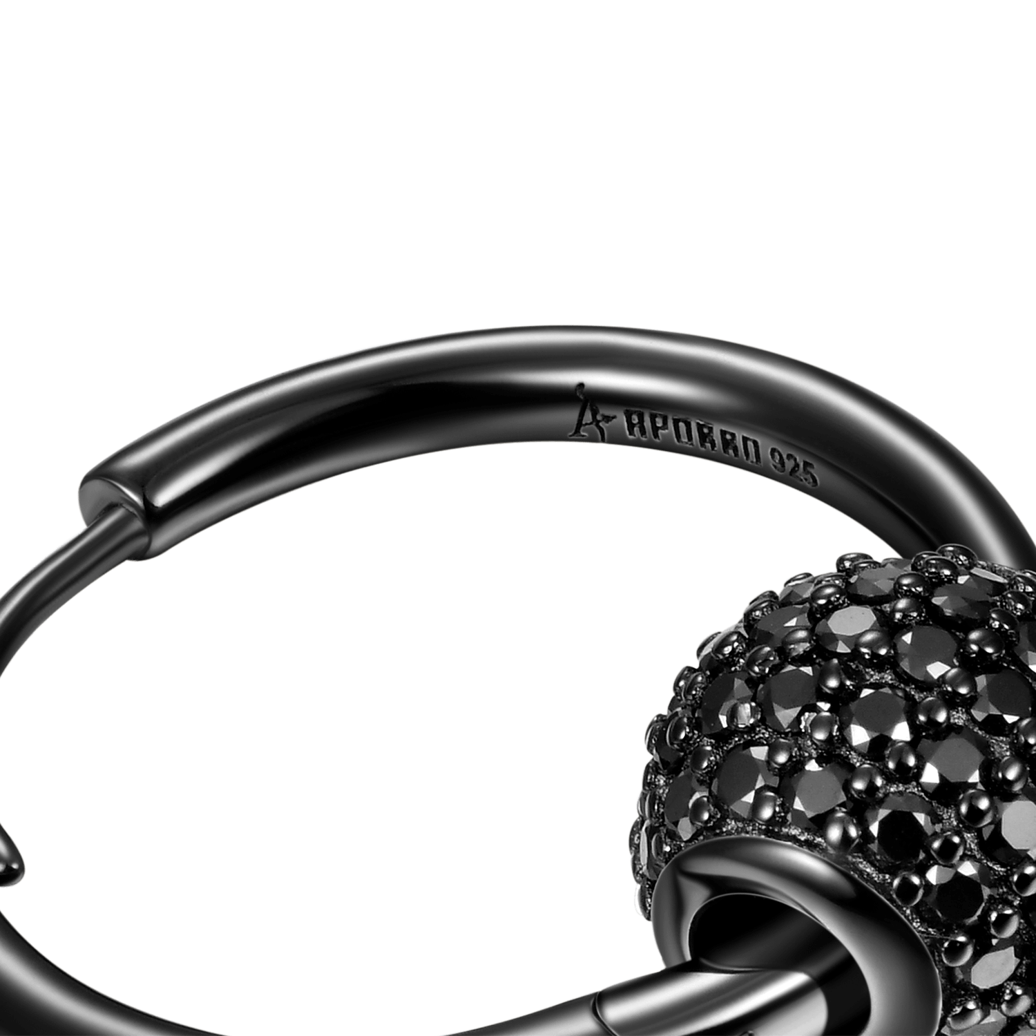 S925 Ball Hoop Earrings - Pair