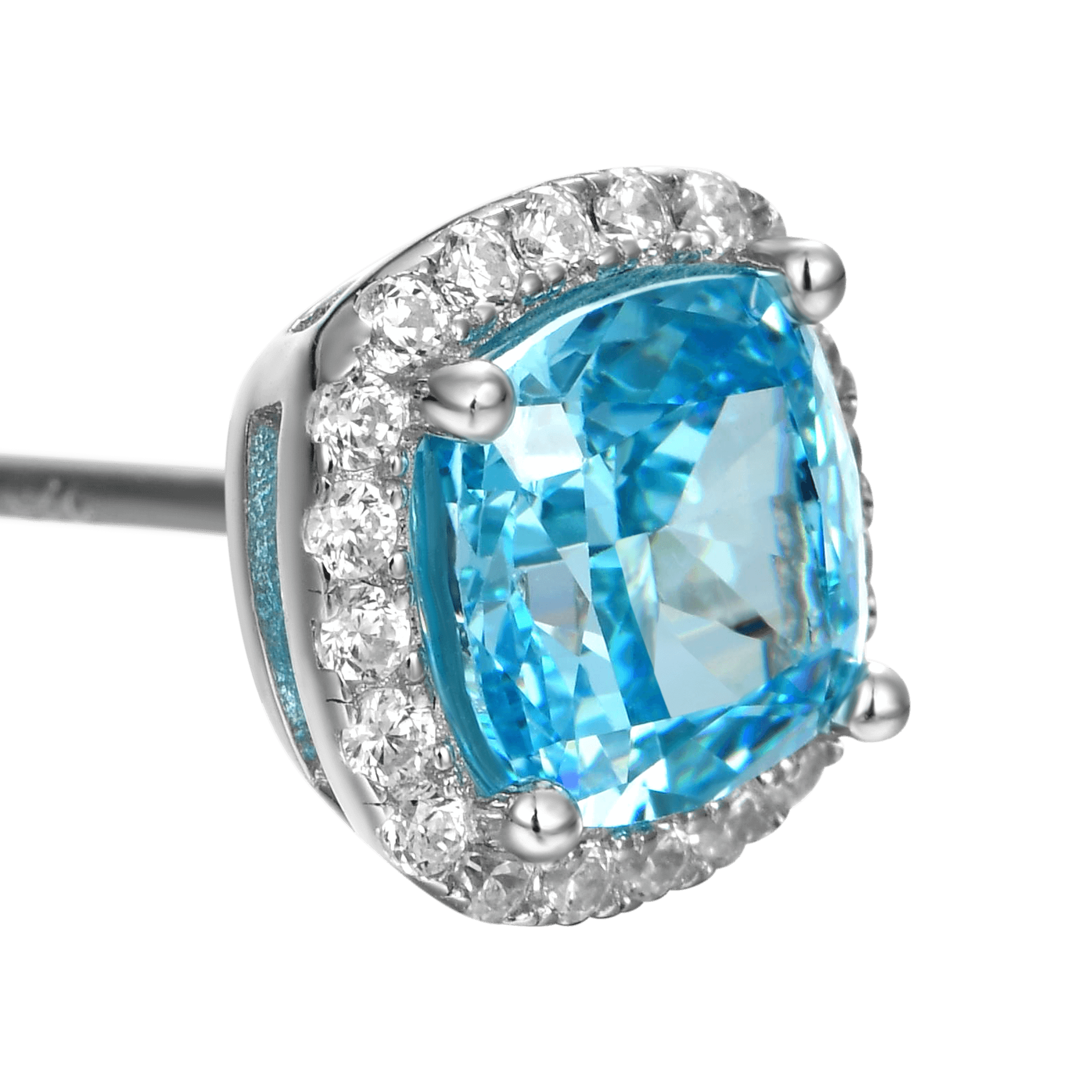 S925 Crushed Ice Stud Earring