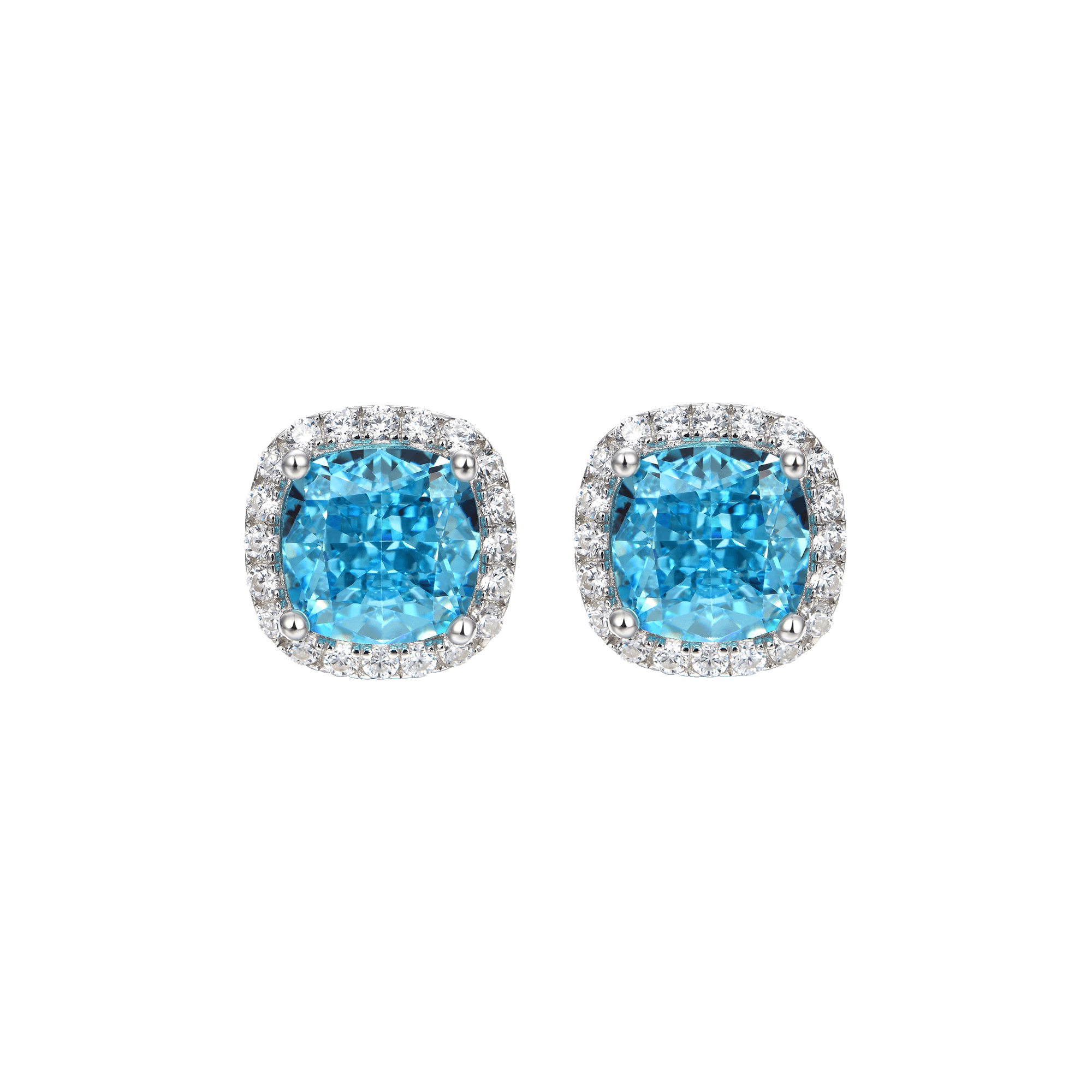 S925 Crushed Ice Stud Earring