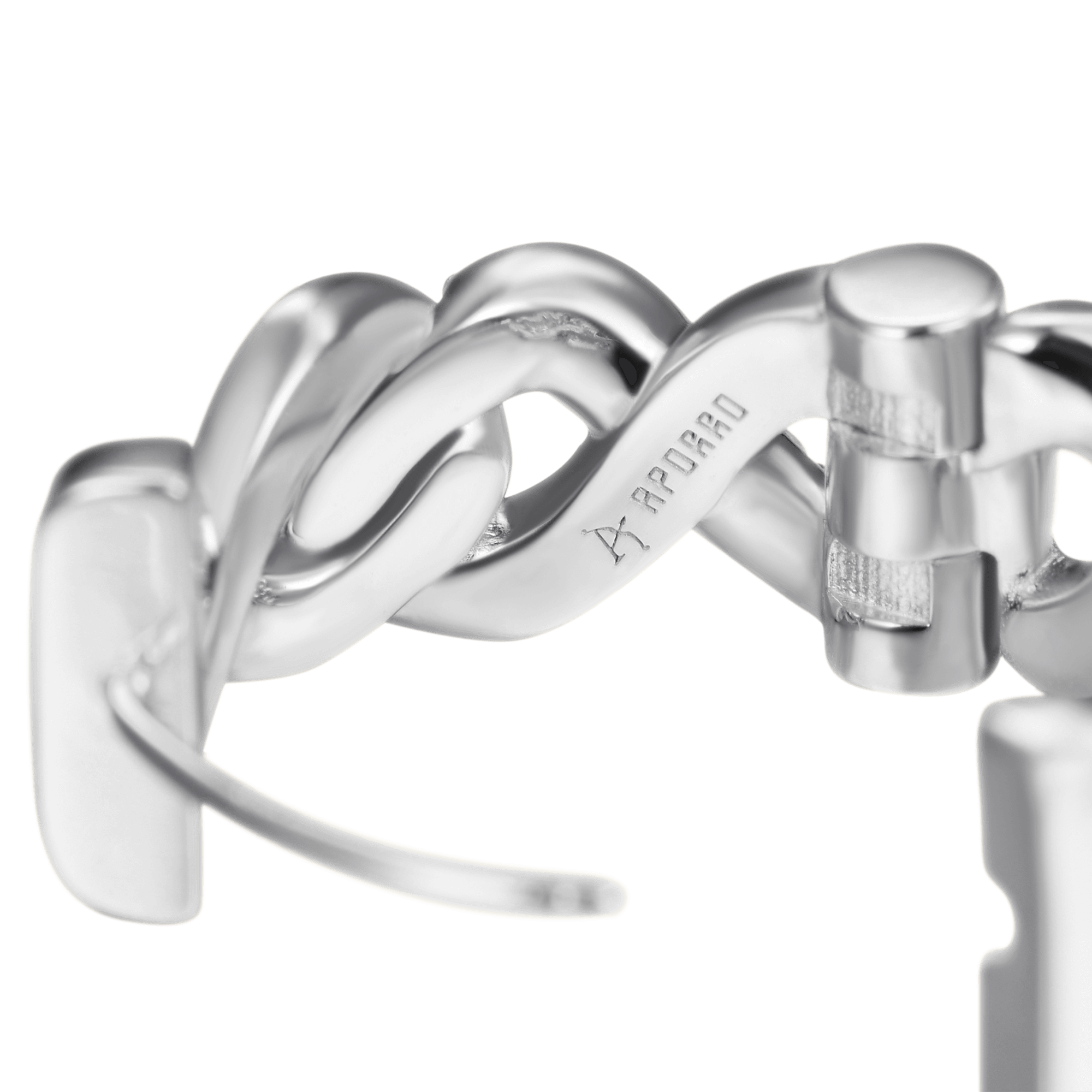 Infinity Two-tone Hoop Earring