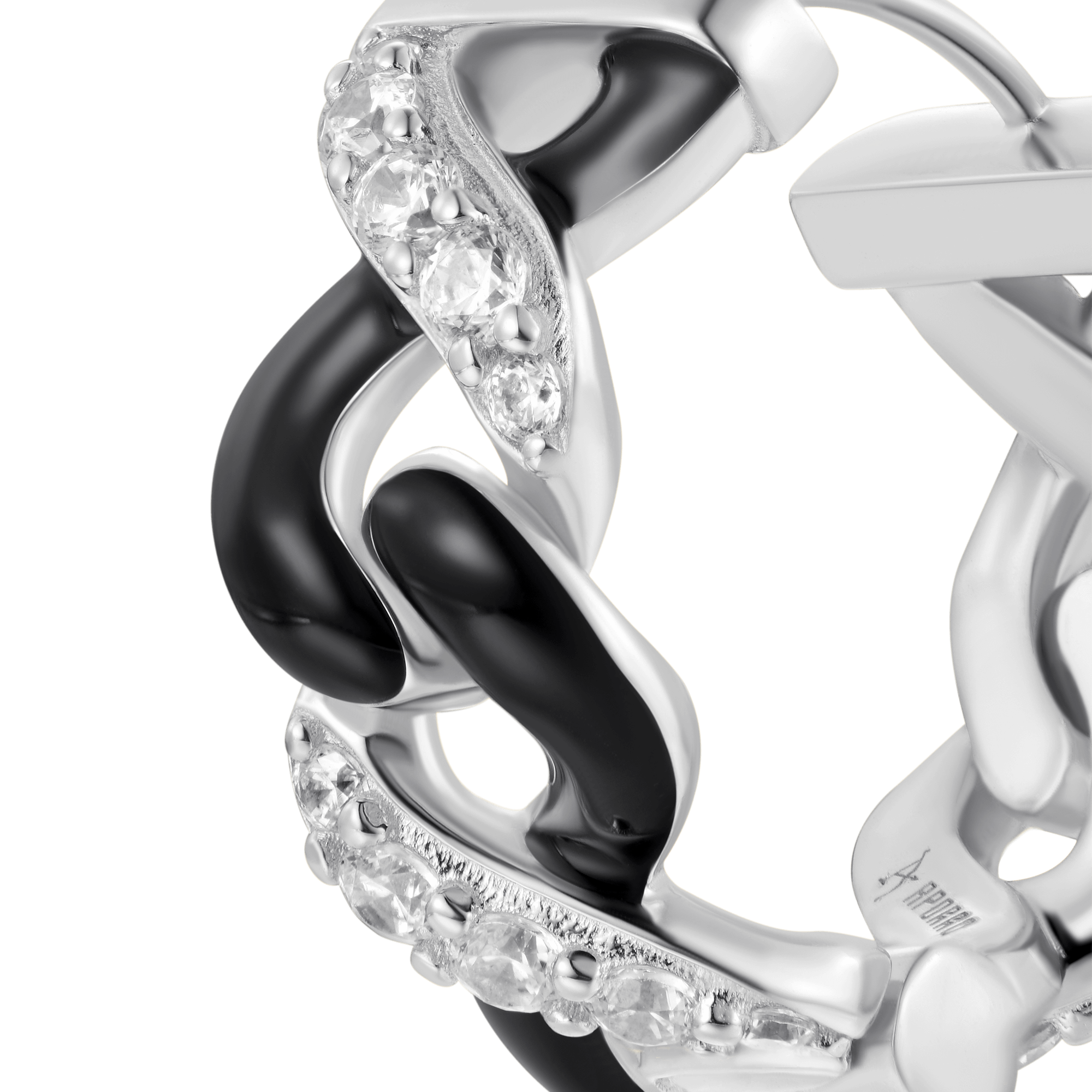 Infinity Two-tone Hoop Earring