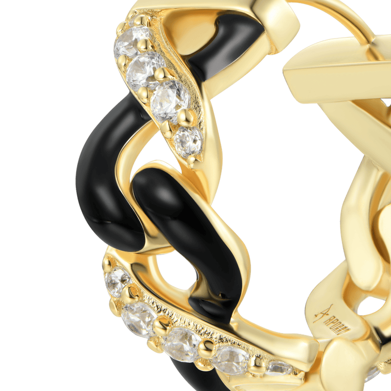 Infinity Two-tone Hoop Earring - Hoop Earrings For Men & Women - APORRO