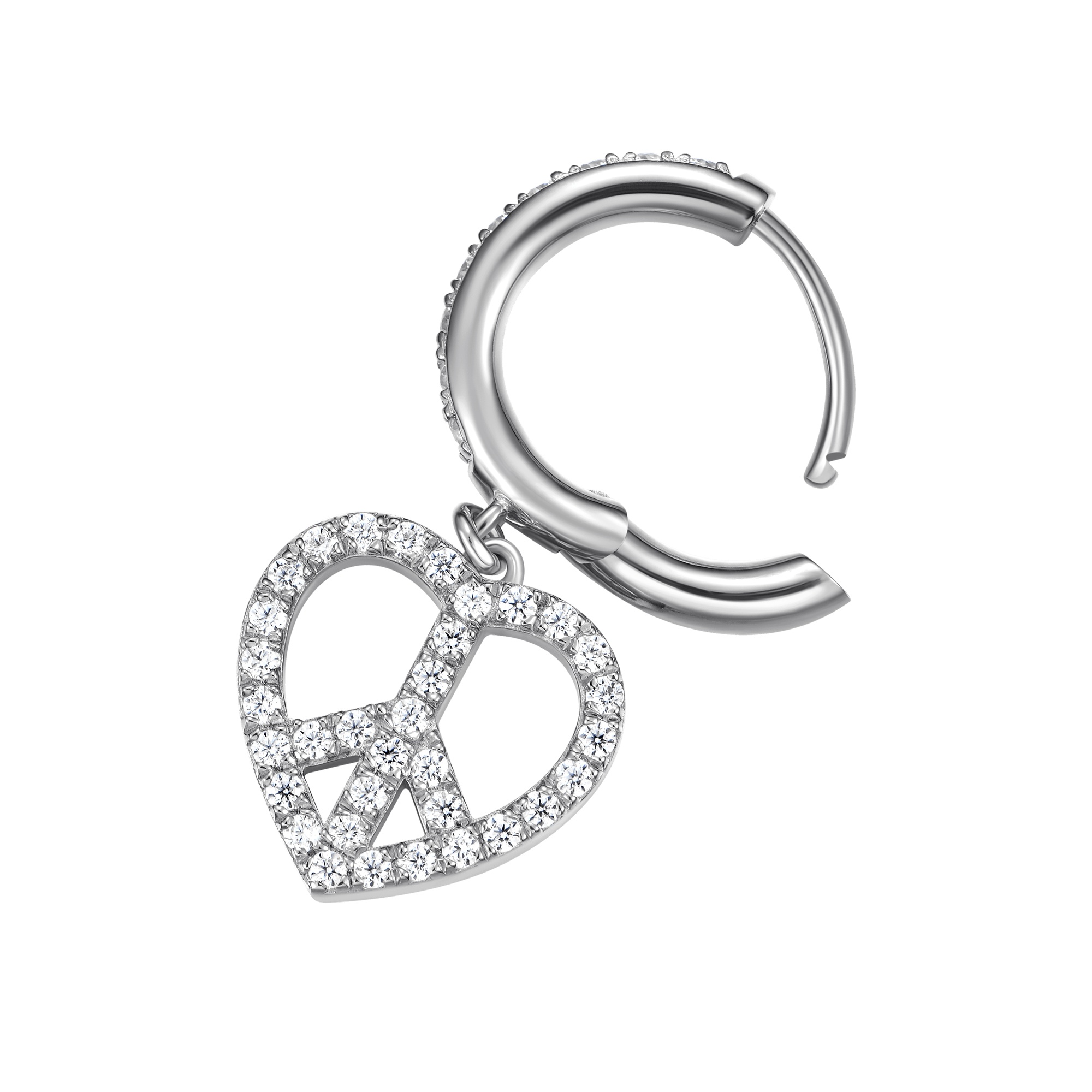 APORRO X JHF Peace & Love Dangly Earrings-Pair