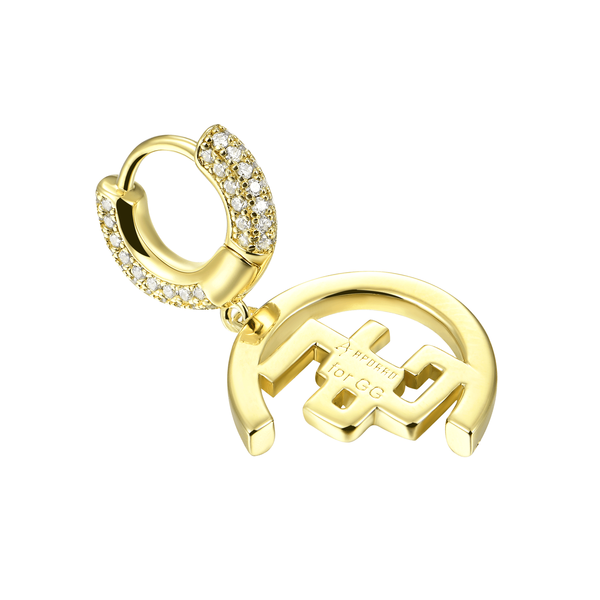 S925 APORRO X GG Double G Dangly Earrings - Pair