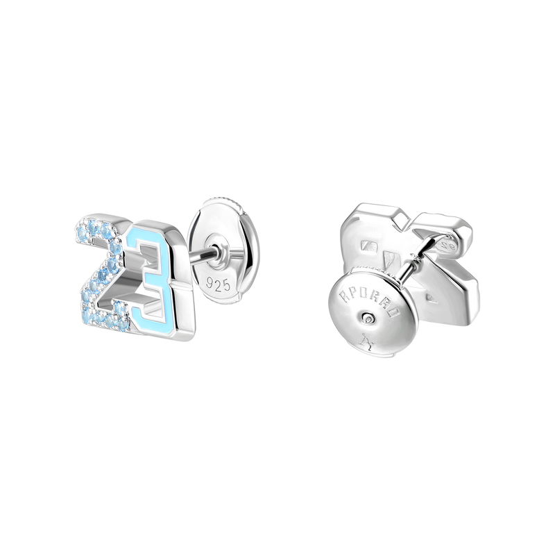 Number 23 Stud Earring - APORRO
