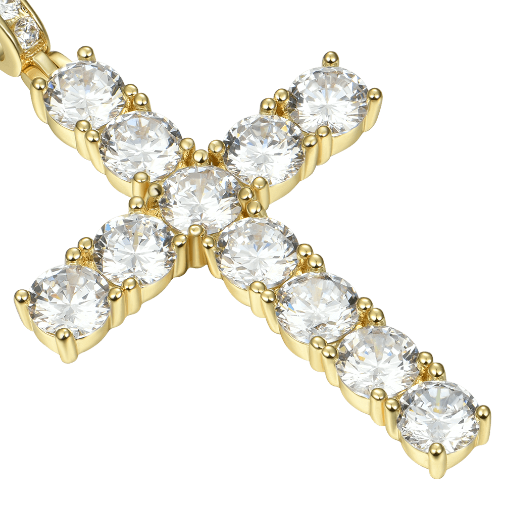 Women's Tennis Cross Pendant - Medium