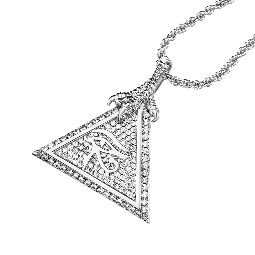 Moissanite Eye of Horus Micro Pendant