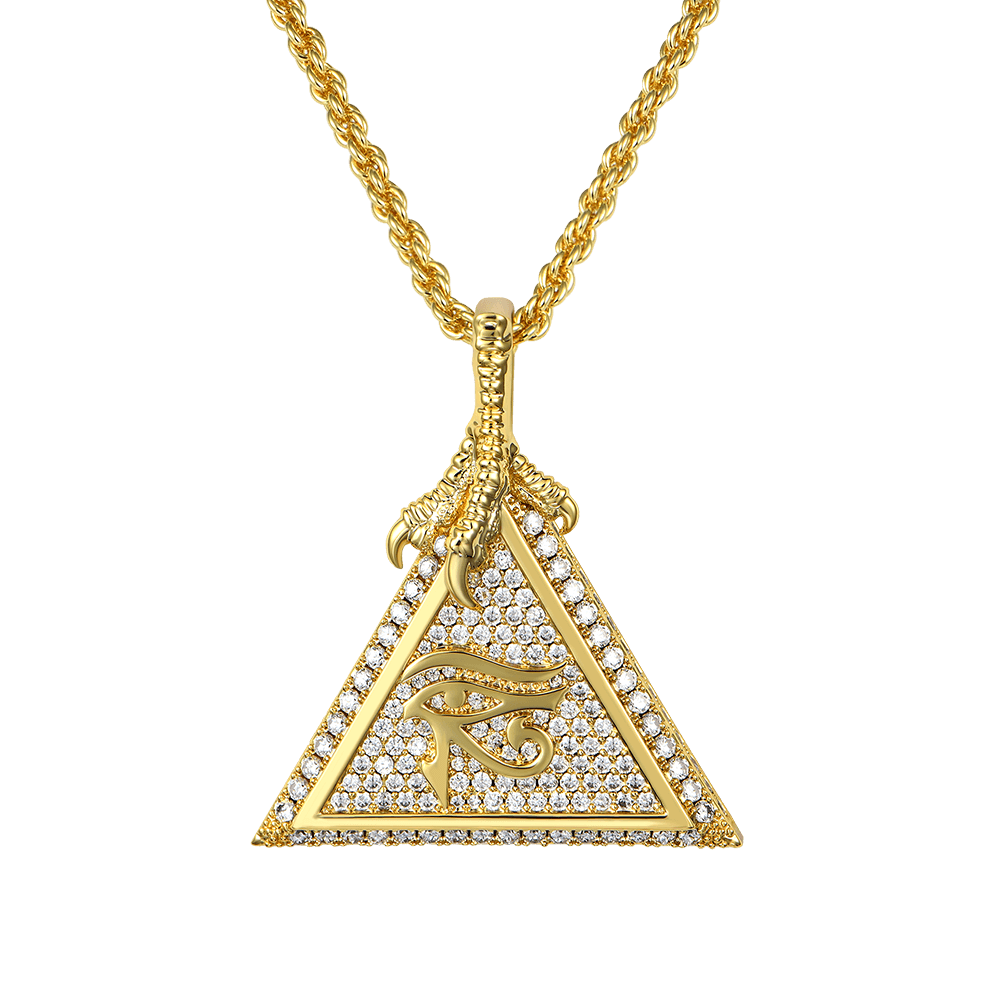 Moissanite Eye of Horus Micro Pendant