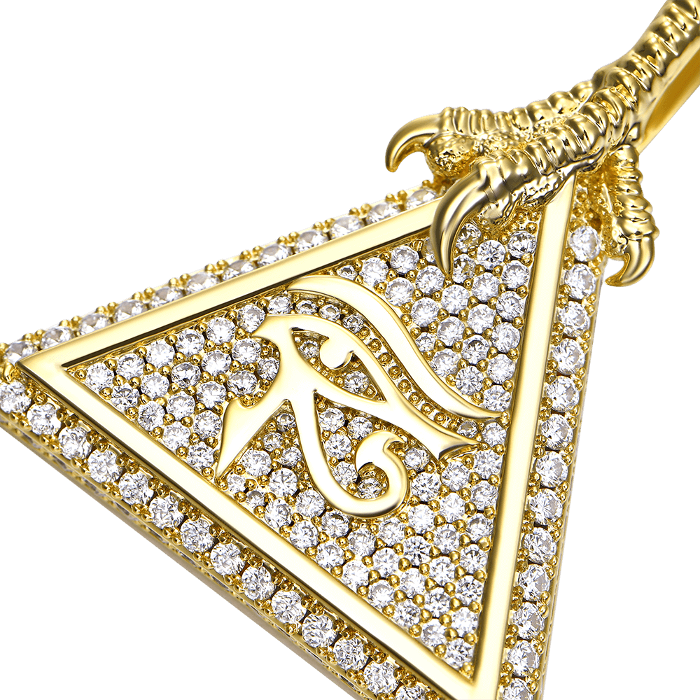 Moissanite Eye of Horus Micro Pendant