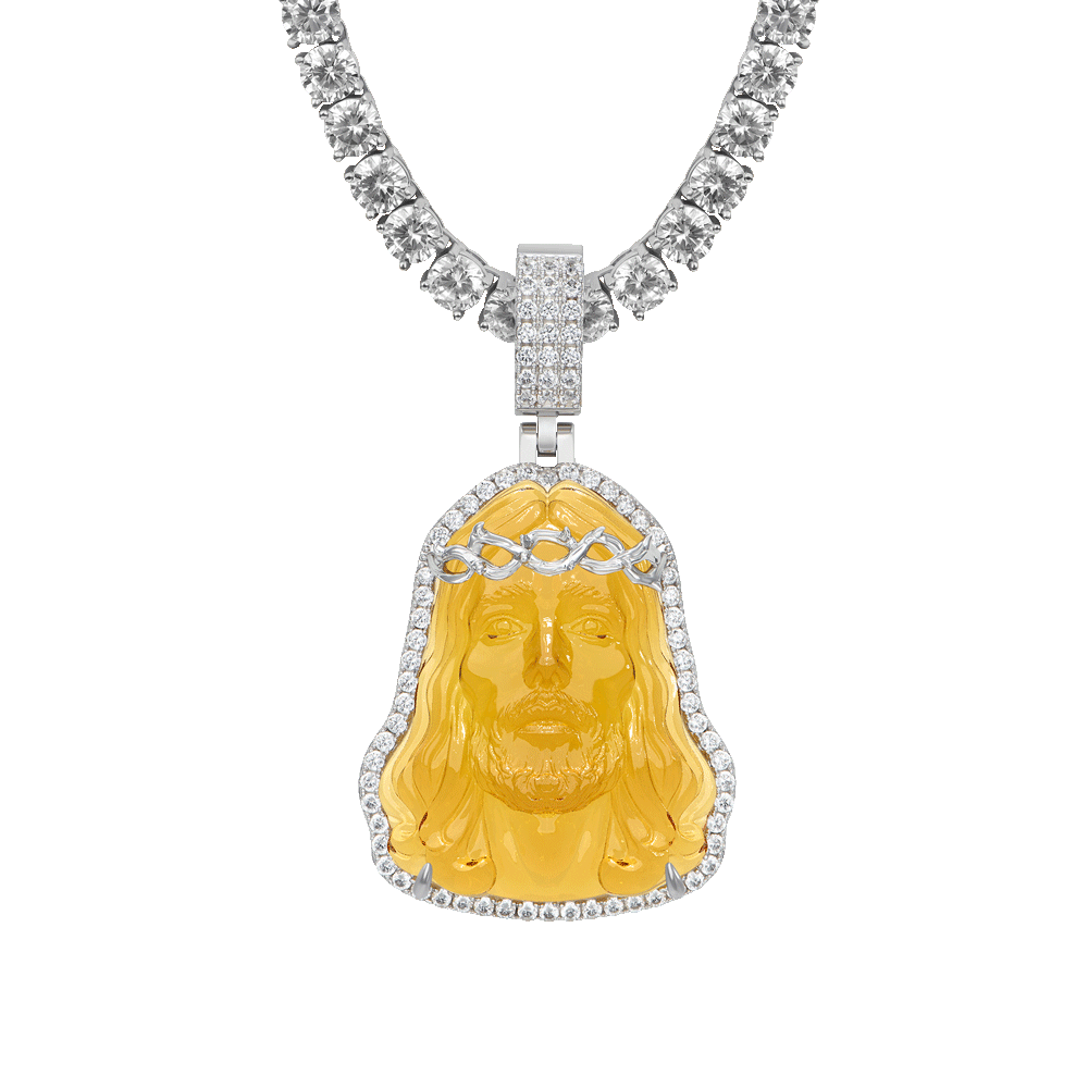 Arcenciel Gospel Jesus Pendant - Mustard Yellow
